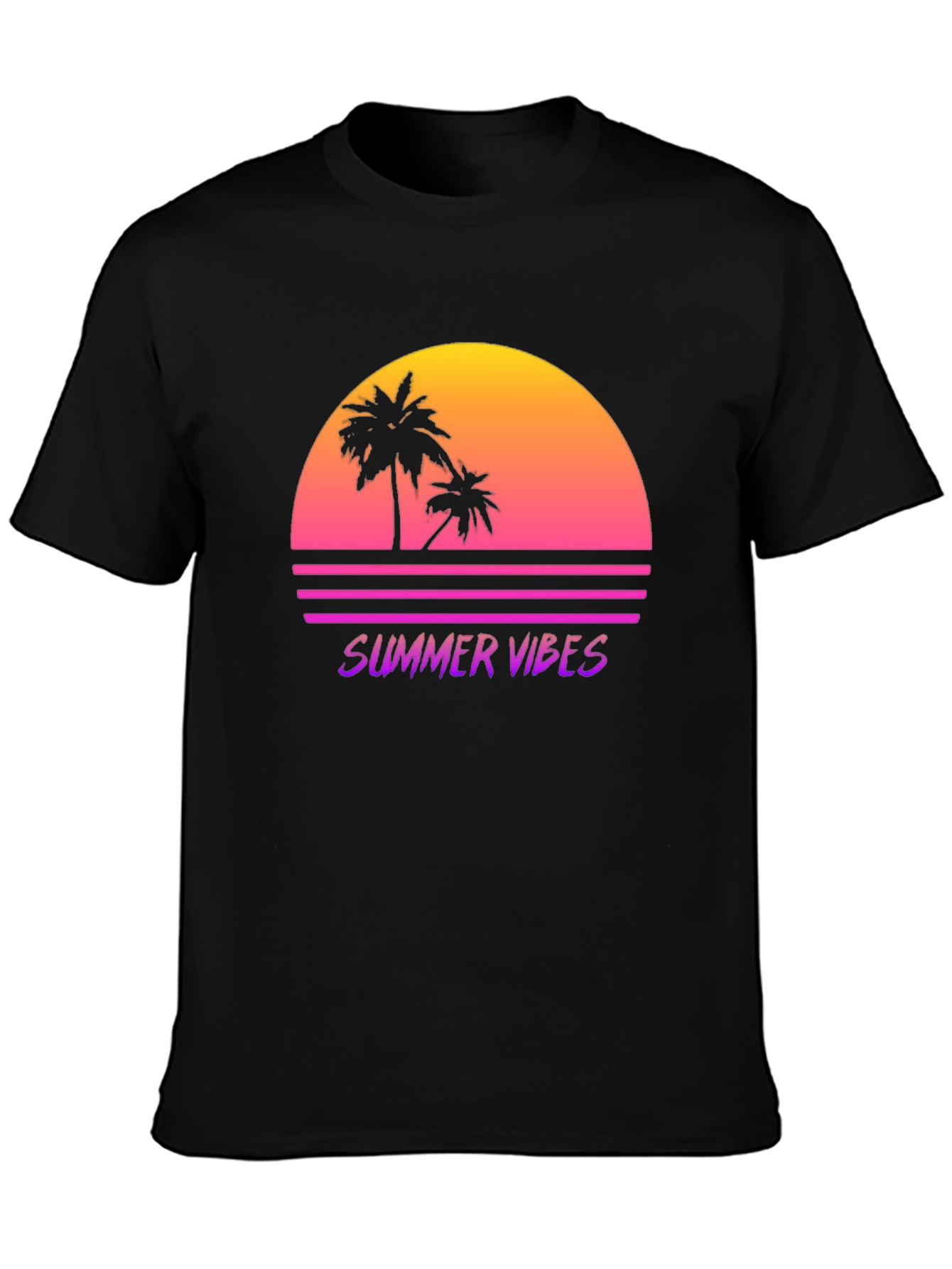 Summer Vibes Retro Sunset T-Shirt