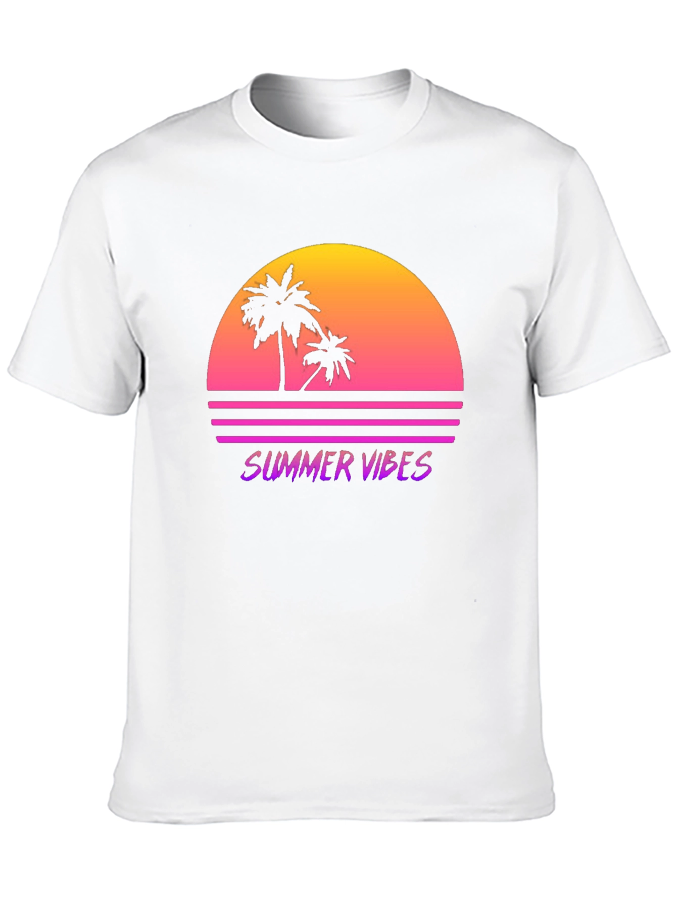Summer Vibes Retro Sunset T-Shirt