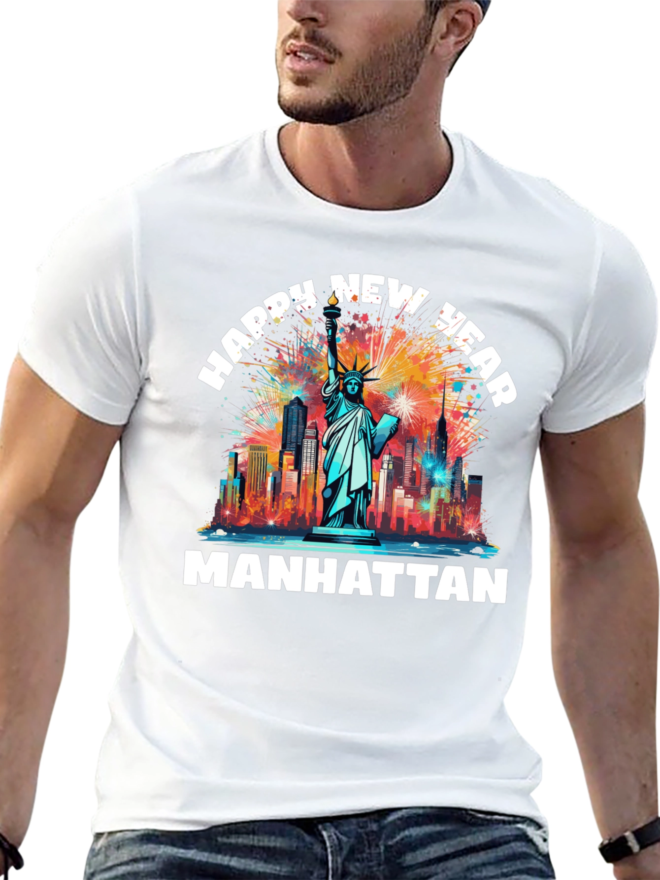 Happy New Year Manhattan T-Shirt