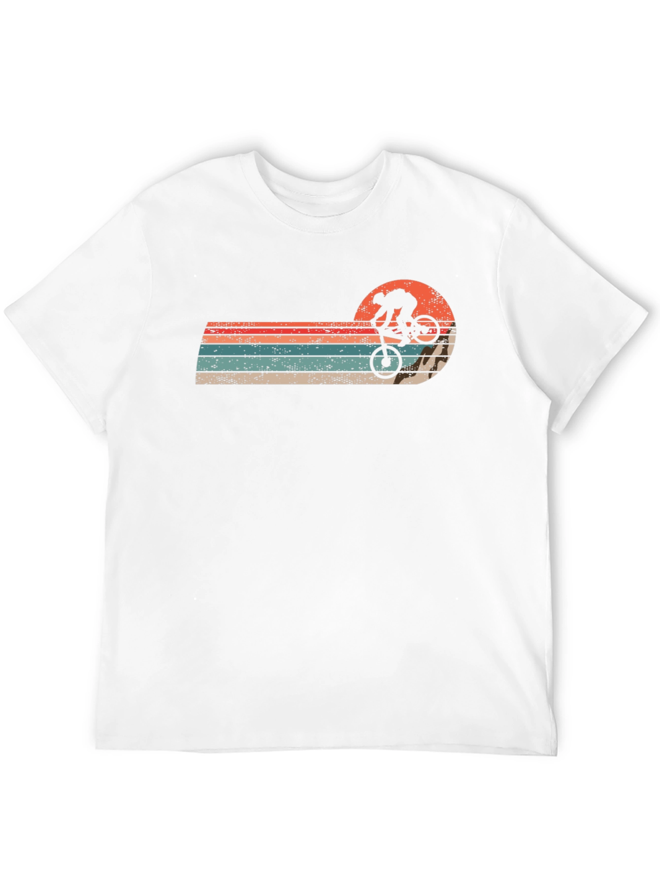 Retro Sunset Mountain Bike T-Shirt