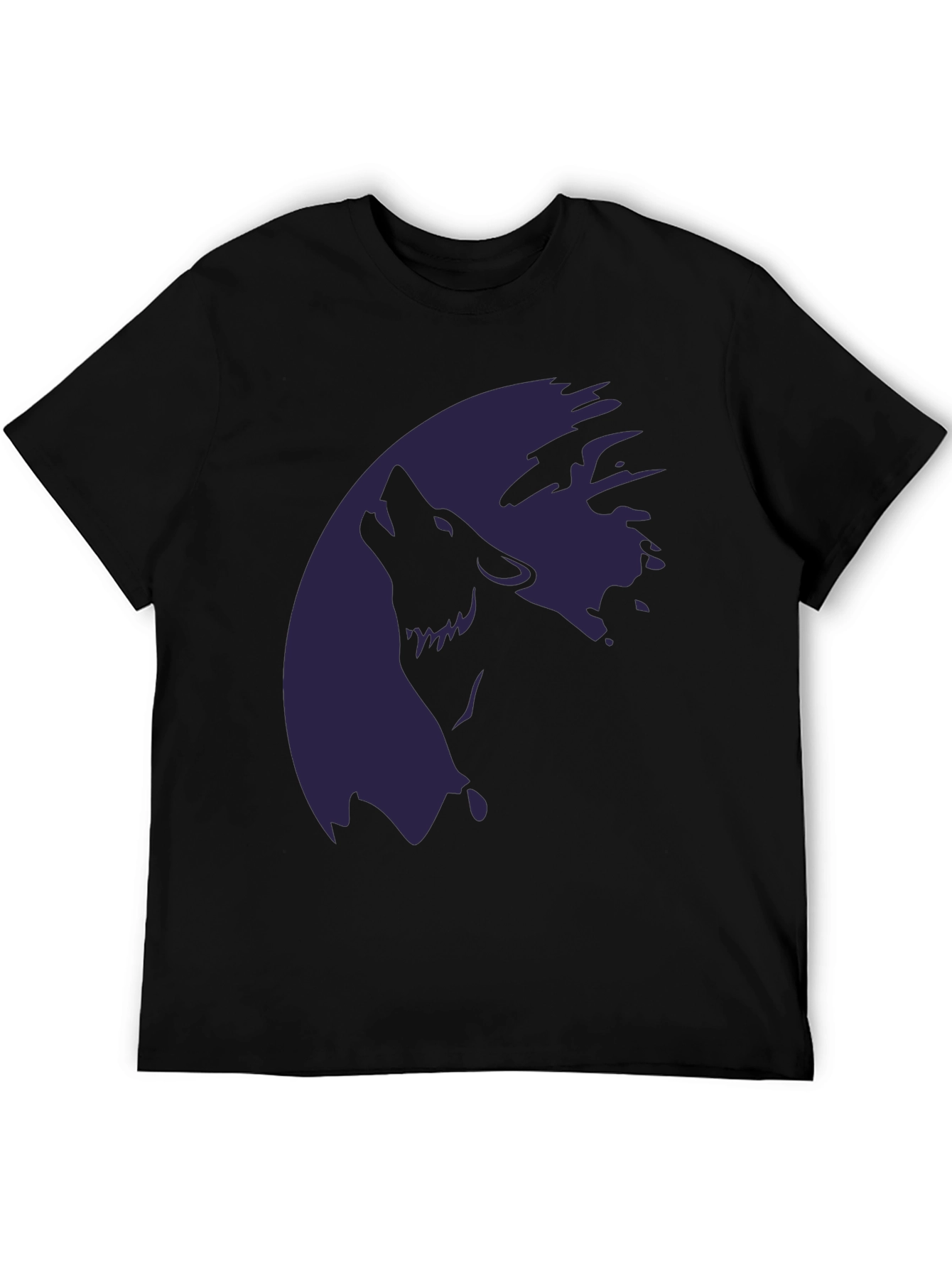 Wolf Moon Graphic T-Shirt - Stylish Dark Tee