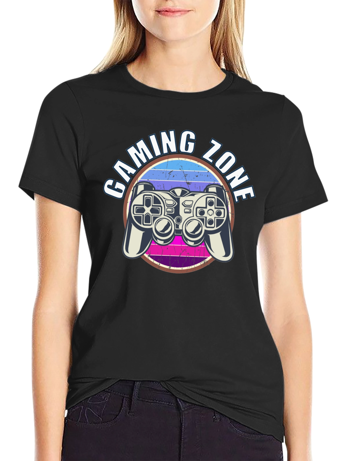 Gaming Zone Graphic T-Shirt - Gamer Style Tee
