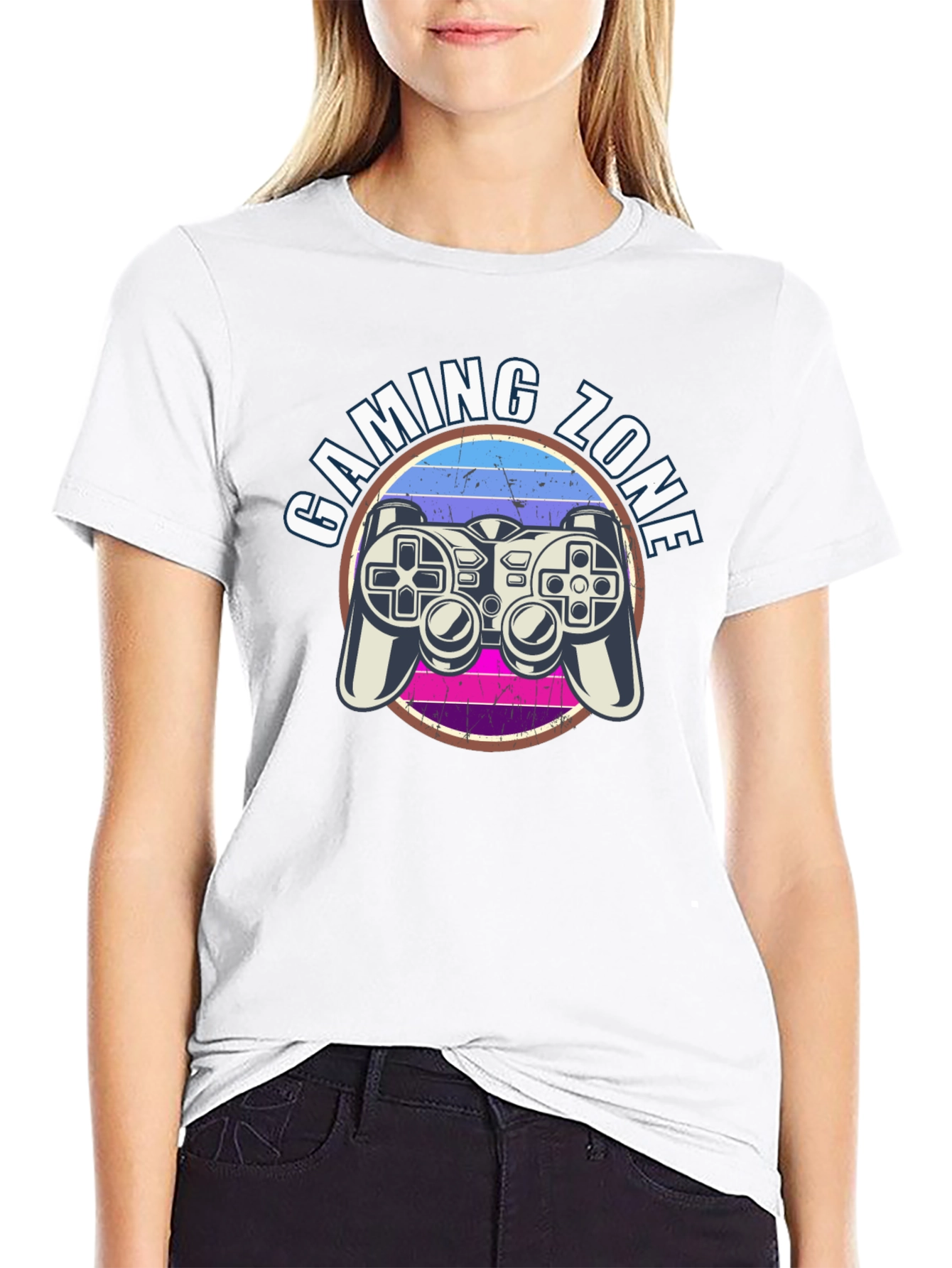 Gaming Zone Graphic T-Shirt - Gamer Style Tee