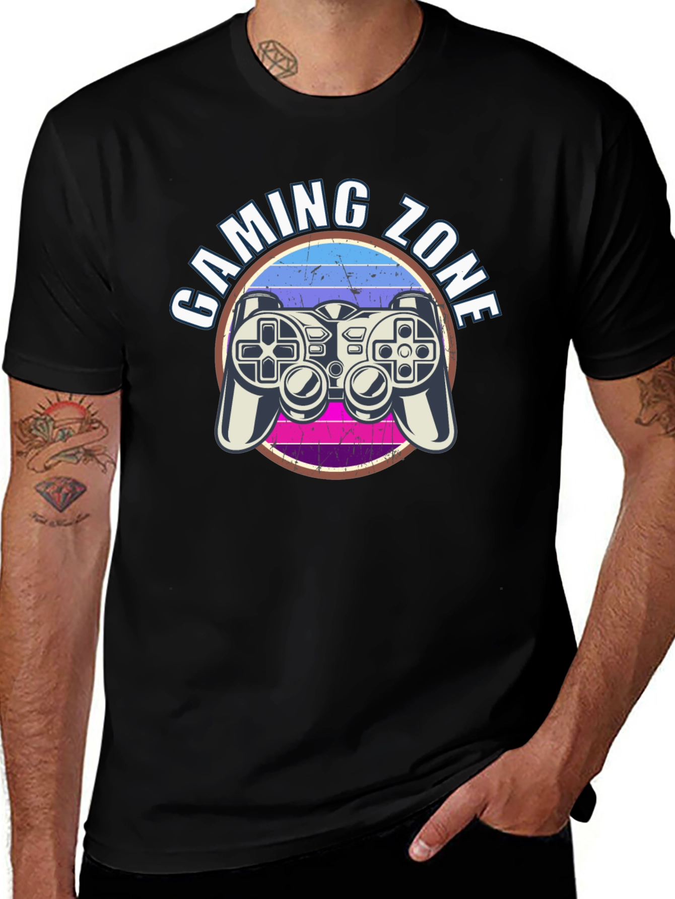 Gaming Zone Graphic T-Shirt - Gamer Style Tee
