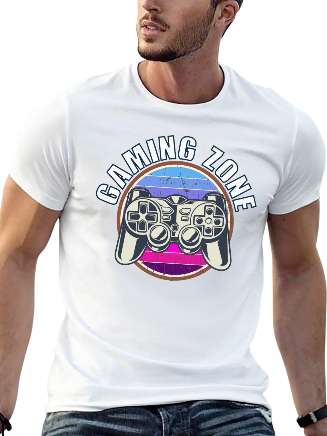 Gaming Zone Graphic T-Shirt - Gamer Style Tee