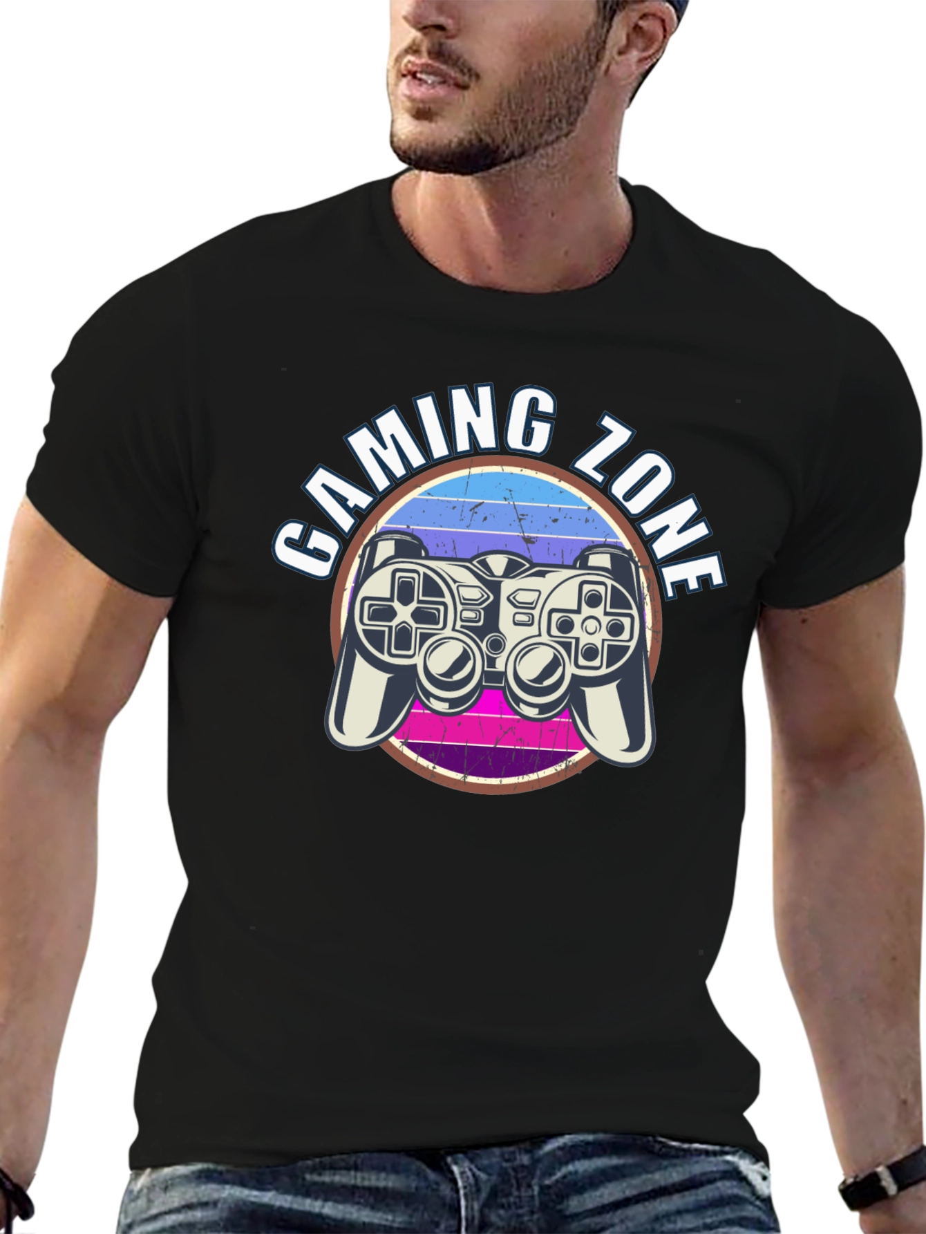 Gaming Zone Graphic T-Shirt - Gamer Style Tee