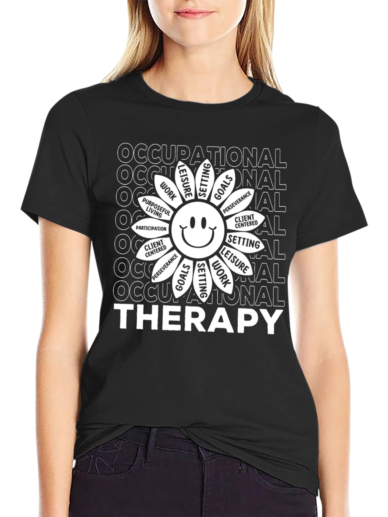 Occupational Therapy Daisy Graphic T-Shirt