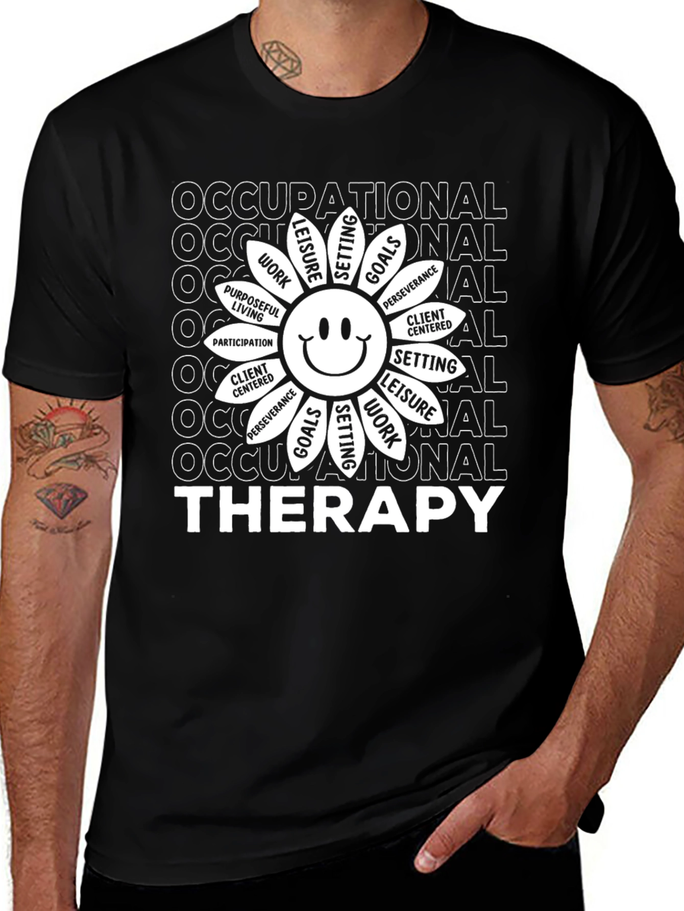 Occupational Therapy Daisy Graphic T-Shirt