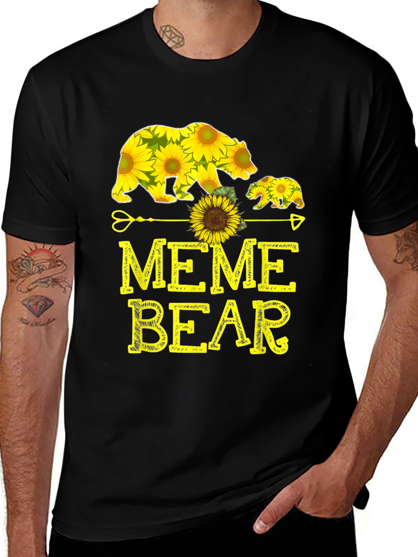 Sunflower Bear Graphic Tee