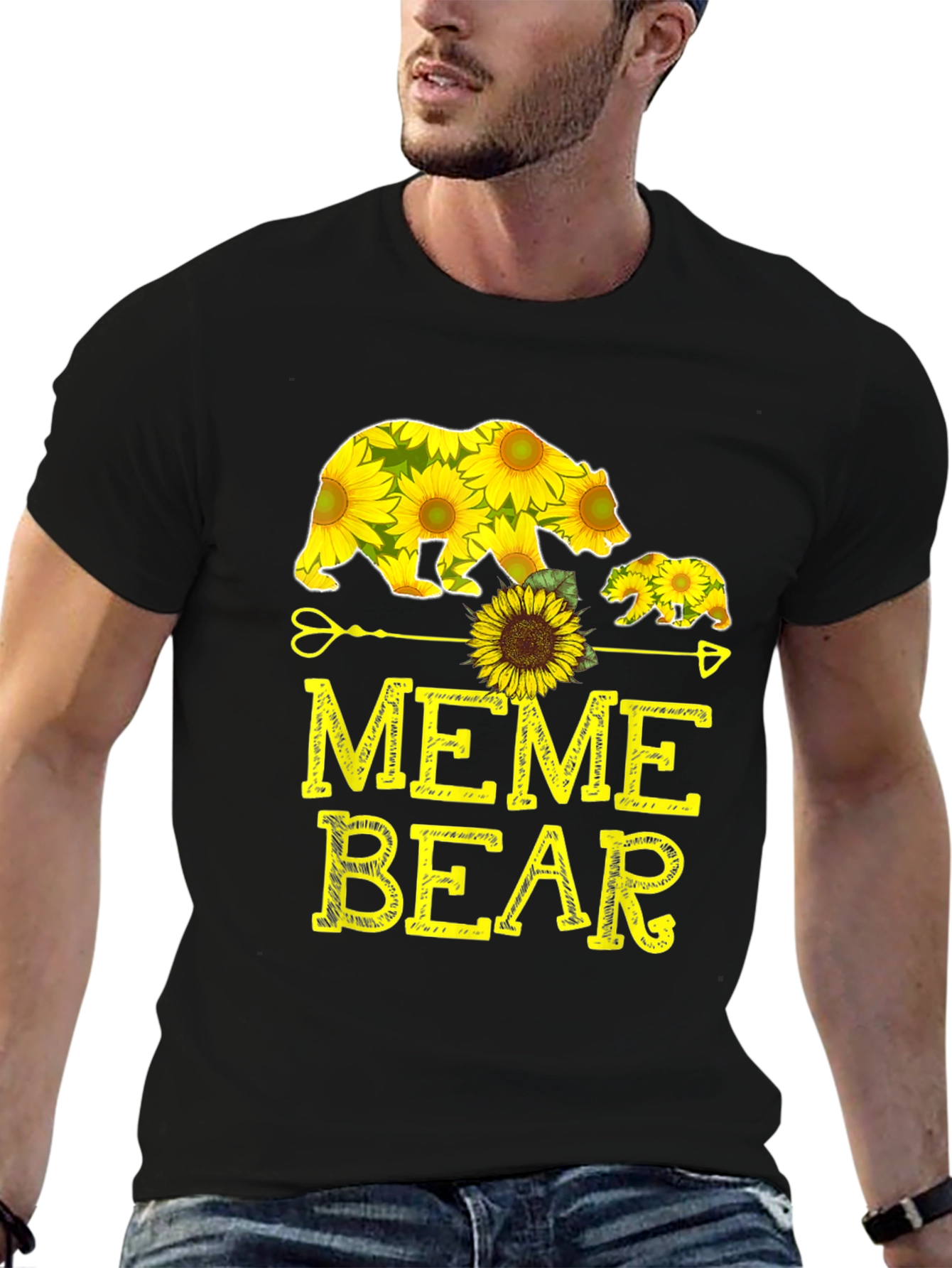 Sunflower Bear Graphic Tee
