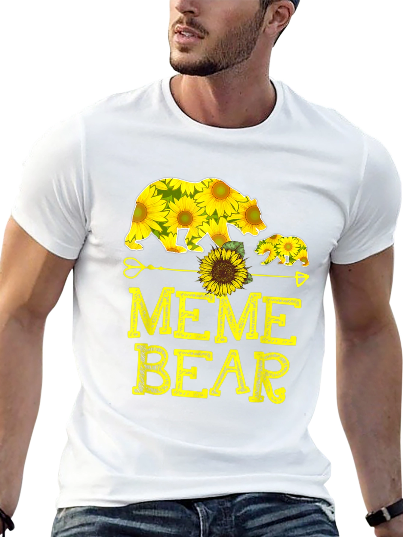 Sunflower Bear Graphic Tee