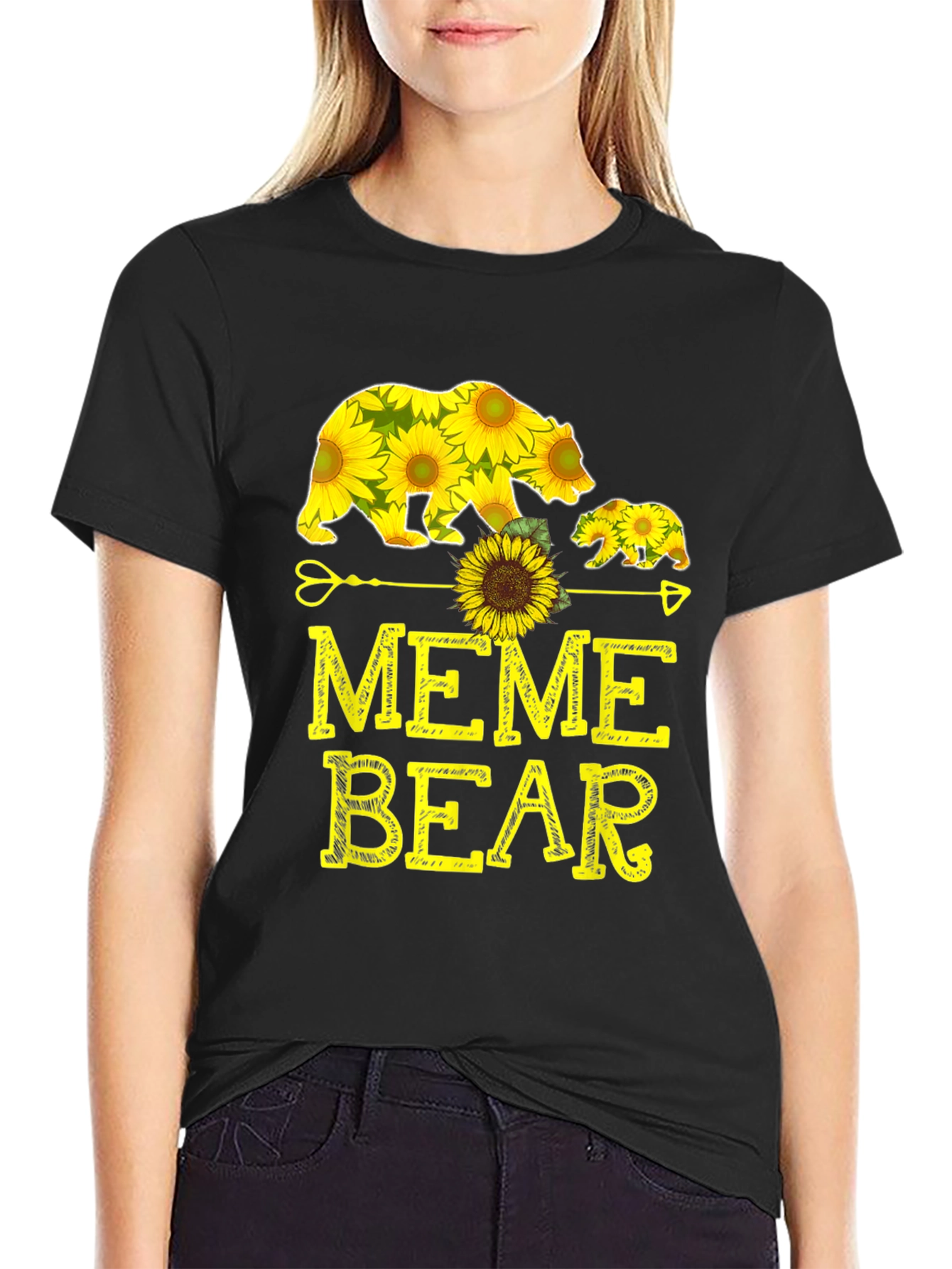 Sunflower Bear Graphic Tee