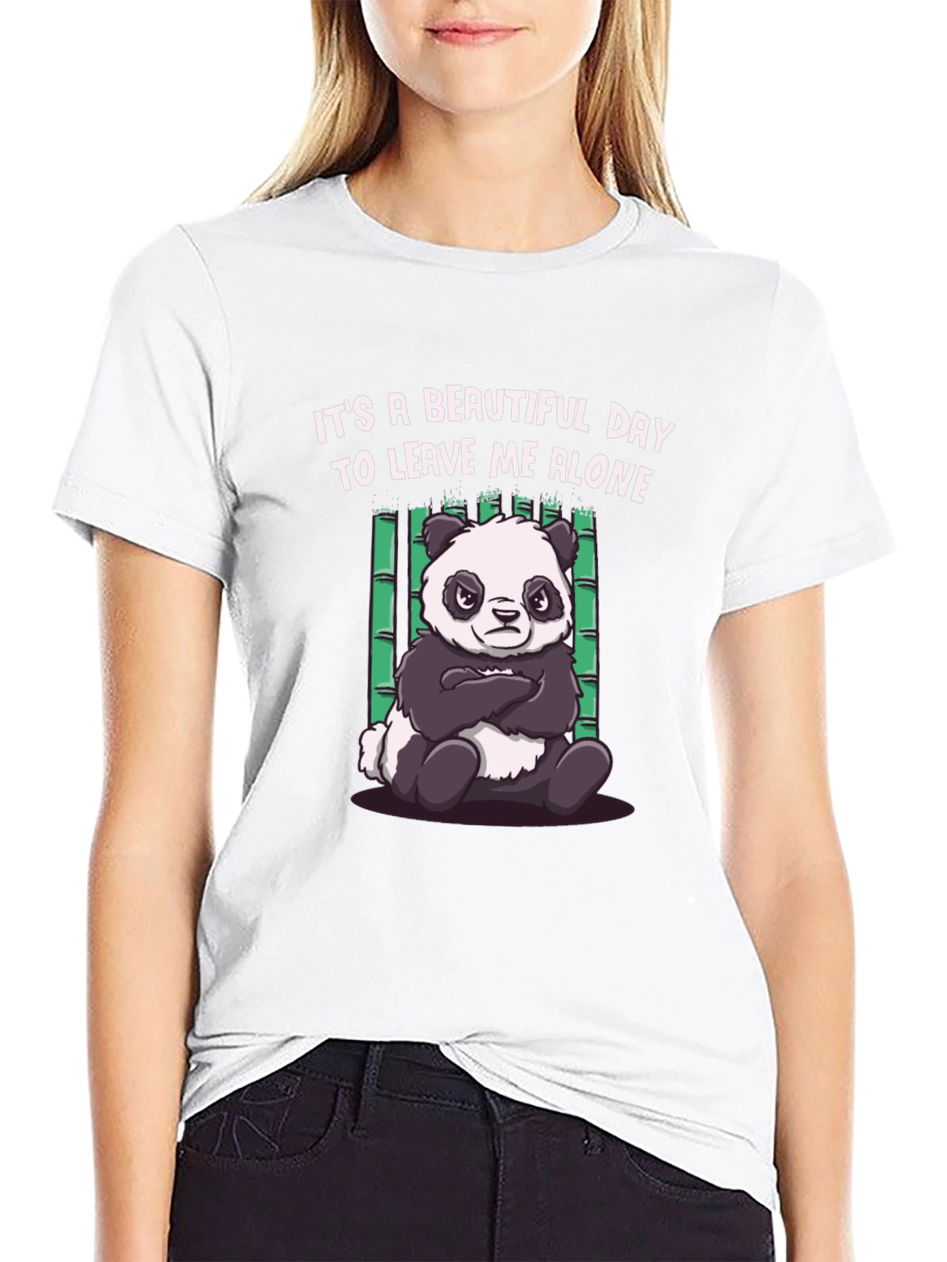 Grumpy Panda Graphic Tee - Leave Me Alone T-Shirt