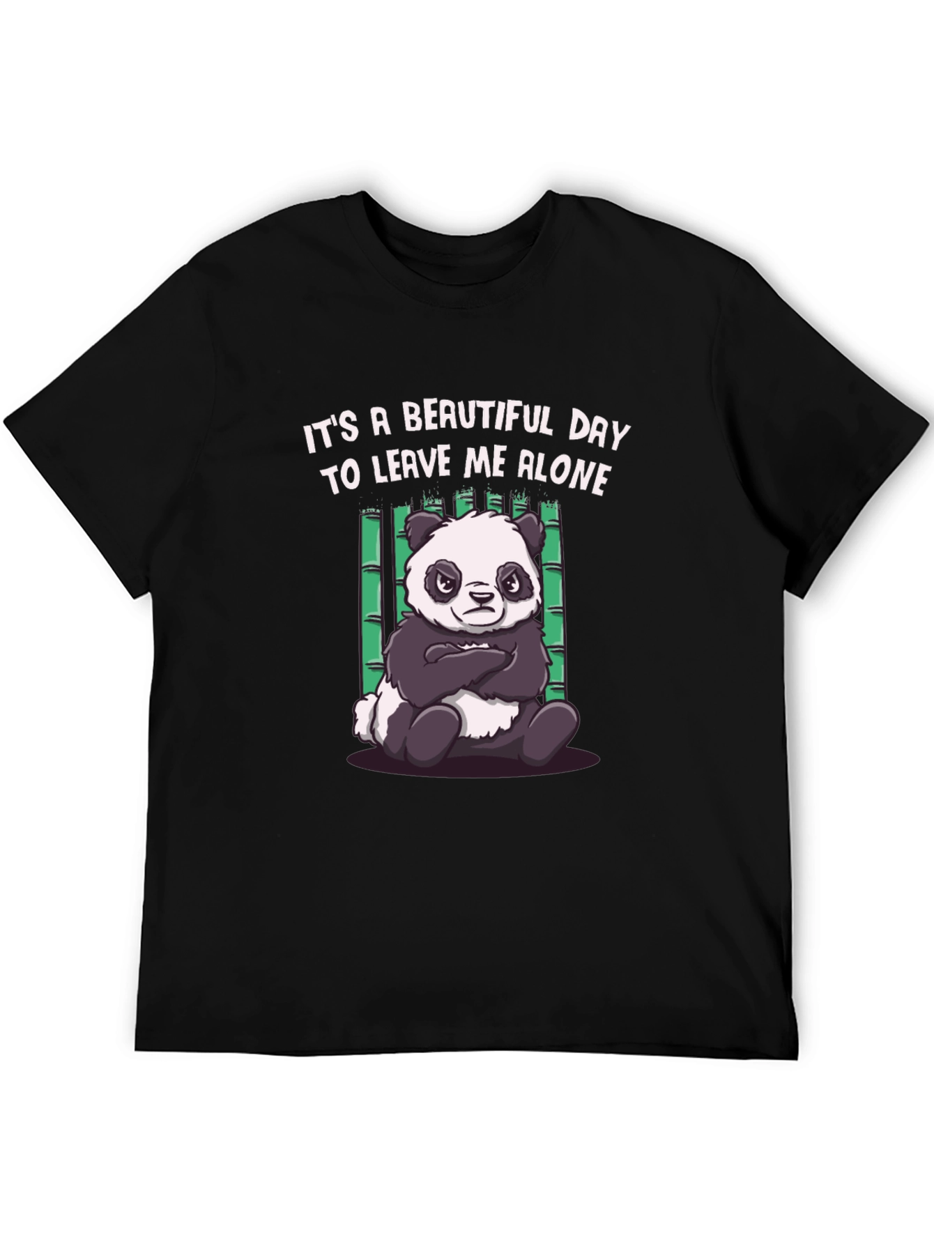 Grumpy Panda Graphic Tee - Leave Me Alone T-Shirt