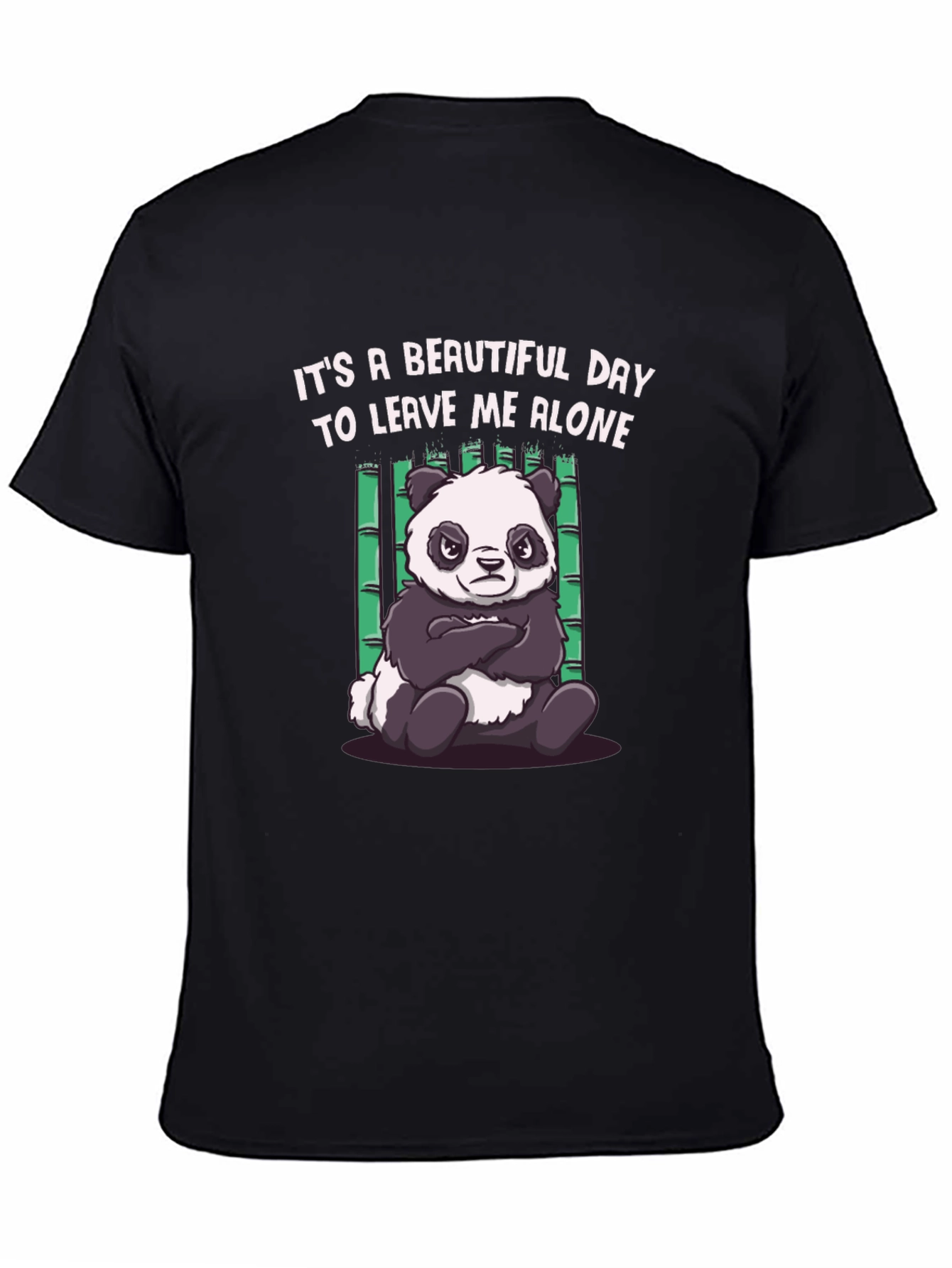 Grumpy Panda Graphic Tee - Leave Me Alone T-Shirt