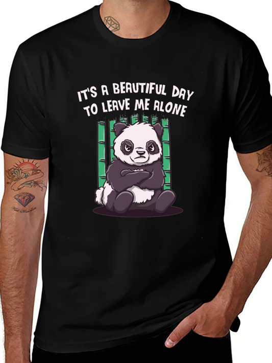 Grumpy Panda Graphic Tee - Leave Me Alone T-Shirt
