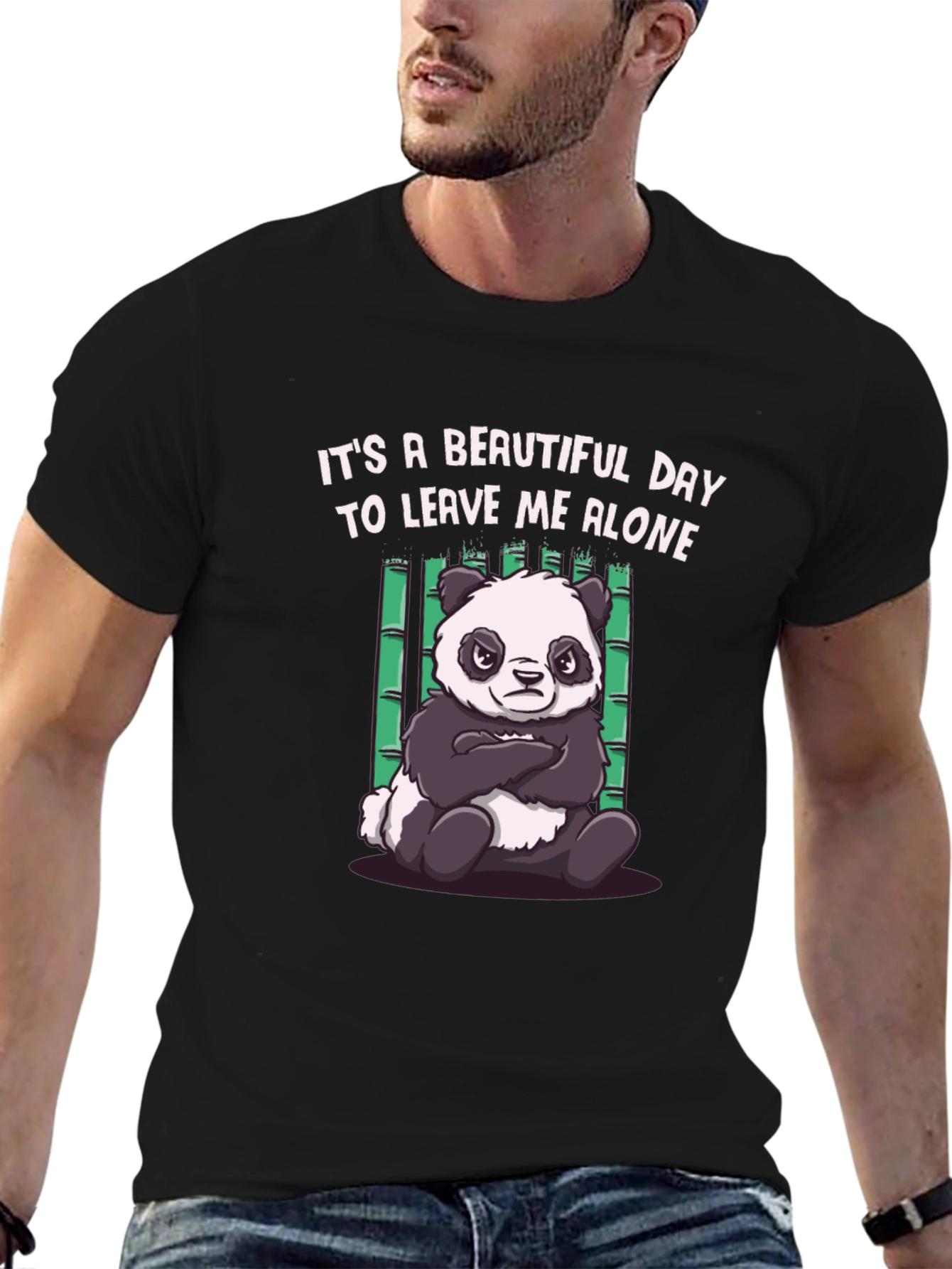 Grumpy Panda Graphic Tee - Leave Me Alone T-Shirt
