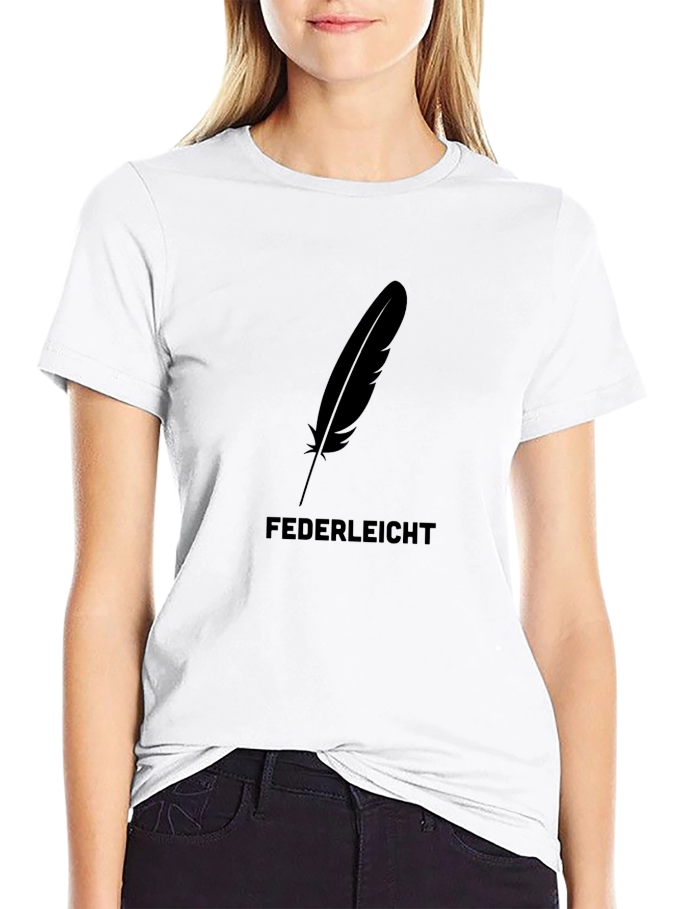 Feather Lightweight Black T-Shirt