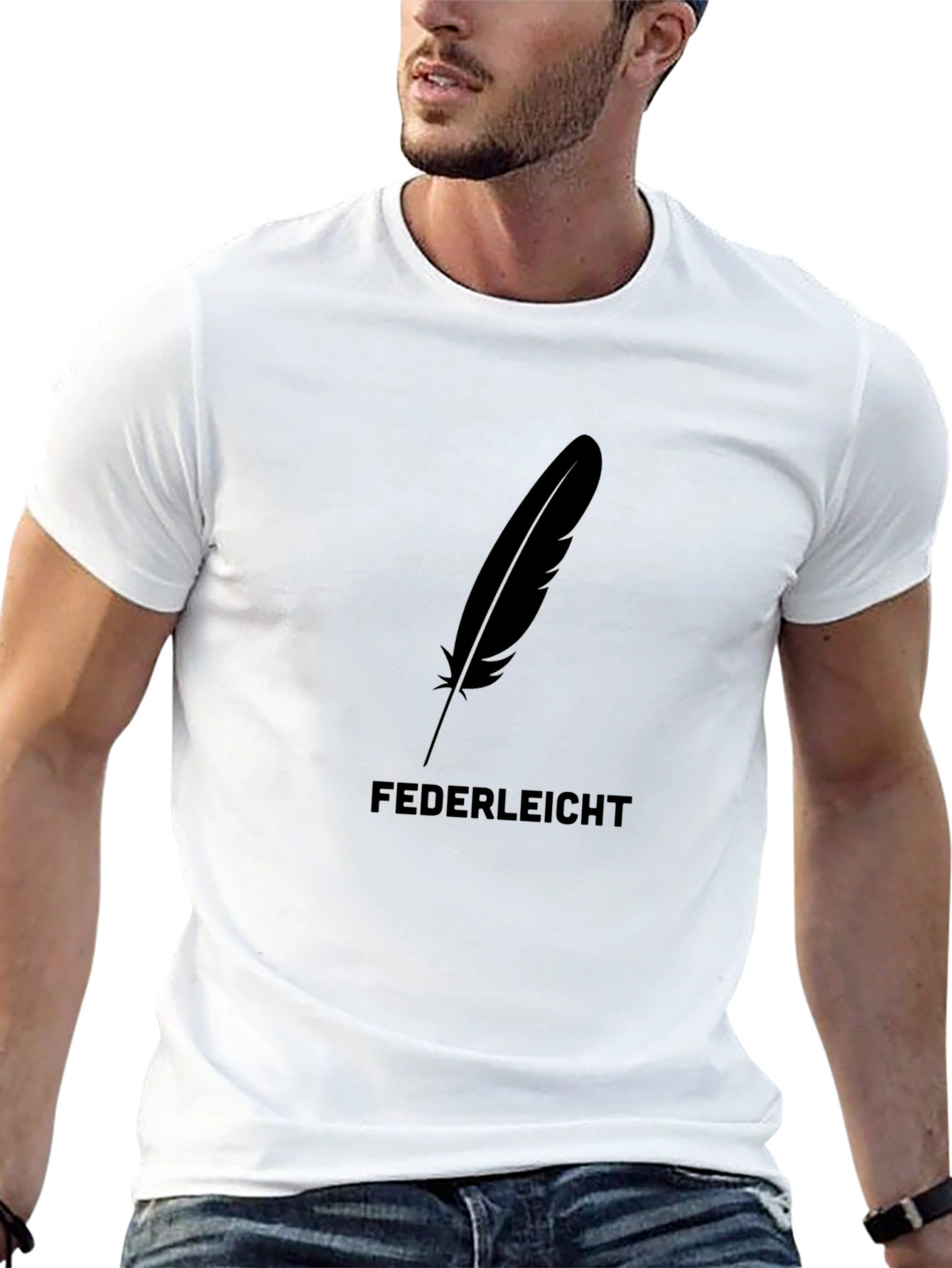 Feather Lightweight Black T-Shirt