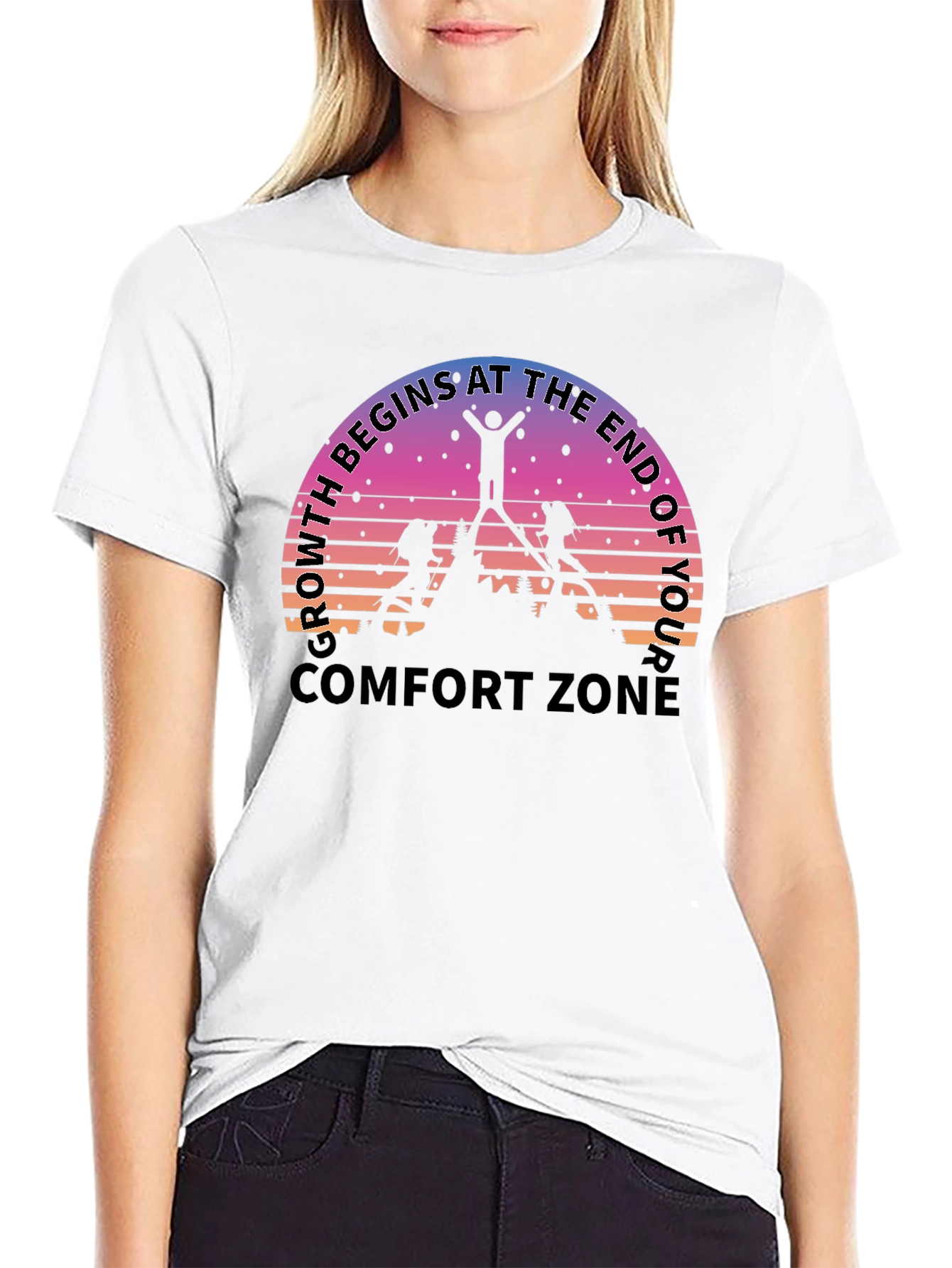 Growth Comfort Zone Black T-Shirt