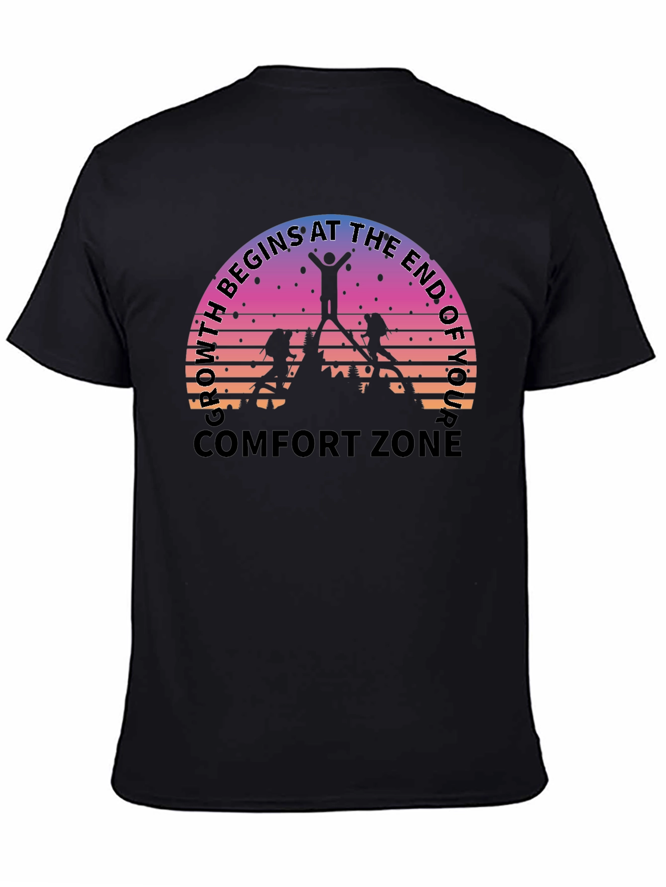 Growth Comfort Zone Black T-Shirt