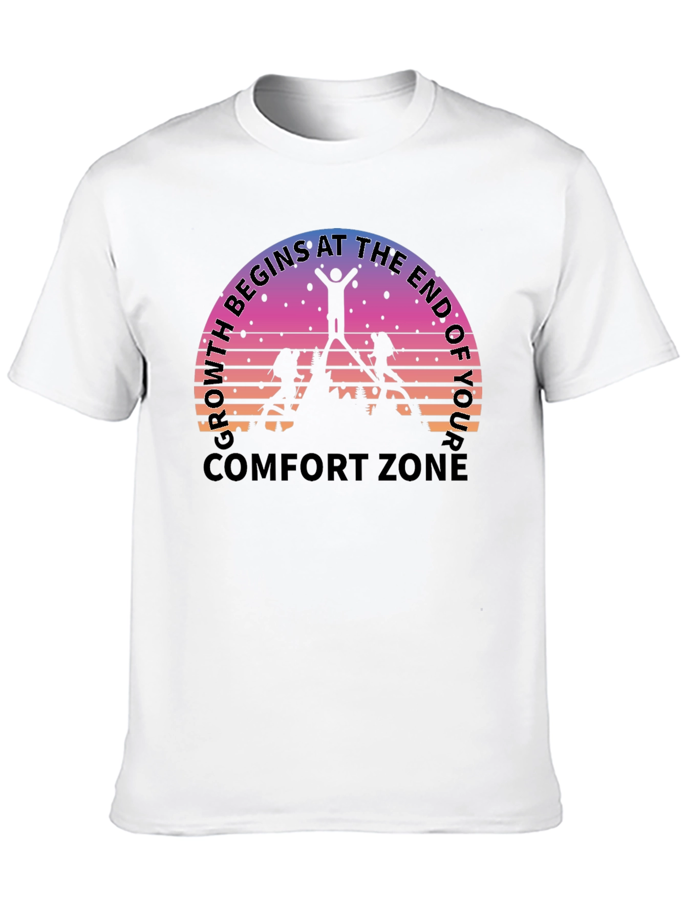 Growth Comfort Zone Black T-Shirt