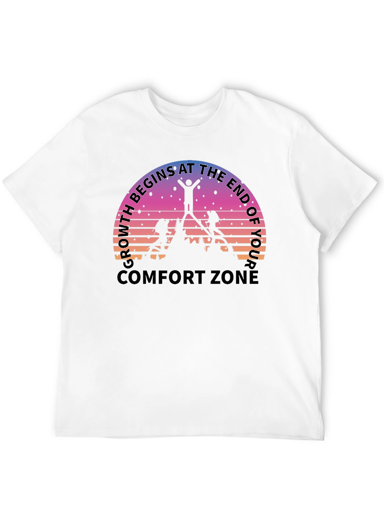 Growth Comfort Zone Black T-Shirt