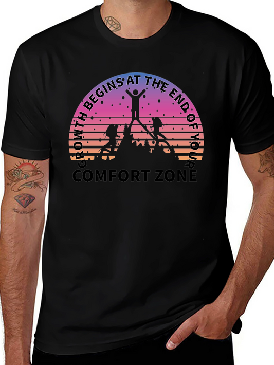 Growth Comfort Zone Black T-Shirt