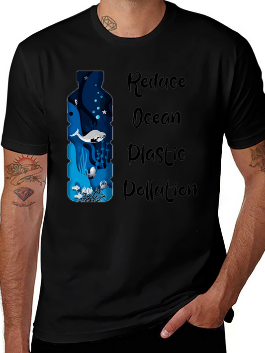 Reduce Ocean Plastic Pollution Graphic T-Shirt