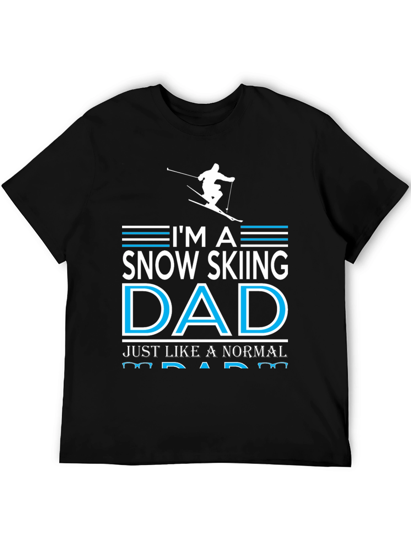 Snow Skiing Dad Graphic T-Shirt