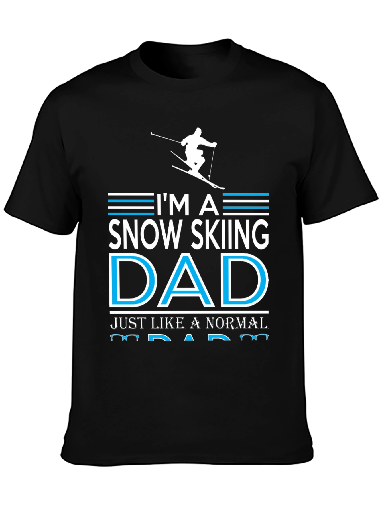 Snow Skiing Dad Graphic T-Shirt