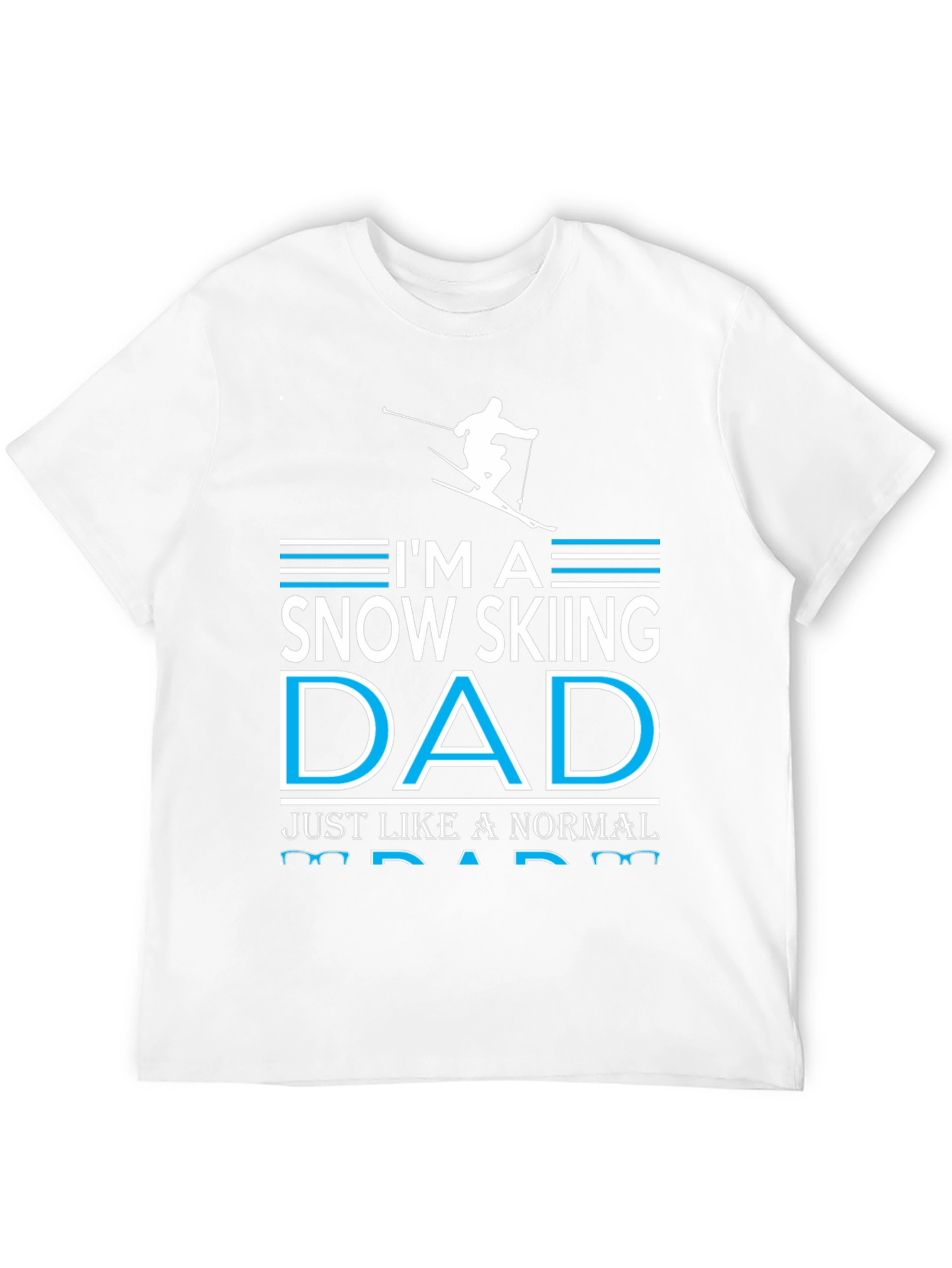 Snow Skiing Dad Graphic T-Shirt