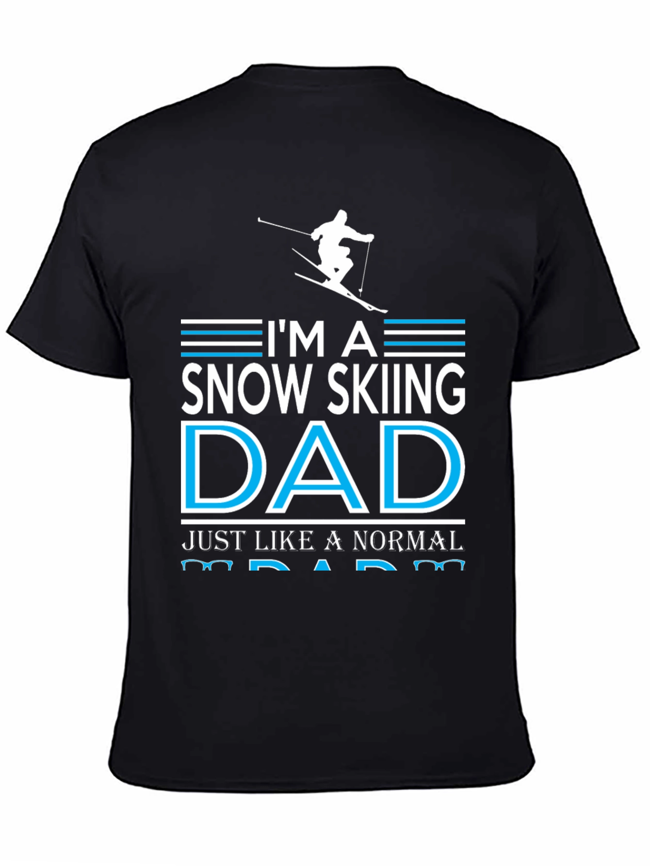 Snow Skiing Dad Graphic T-Shirt