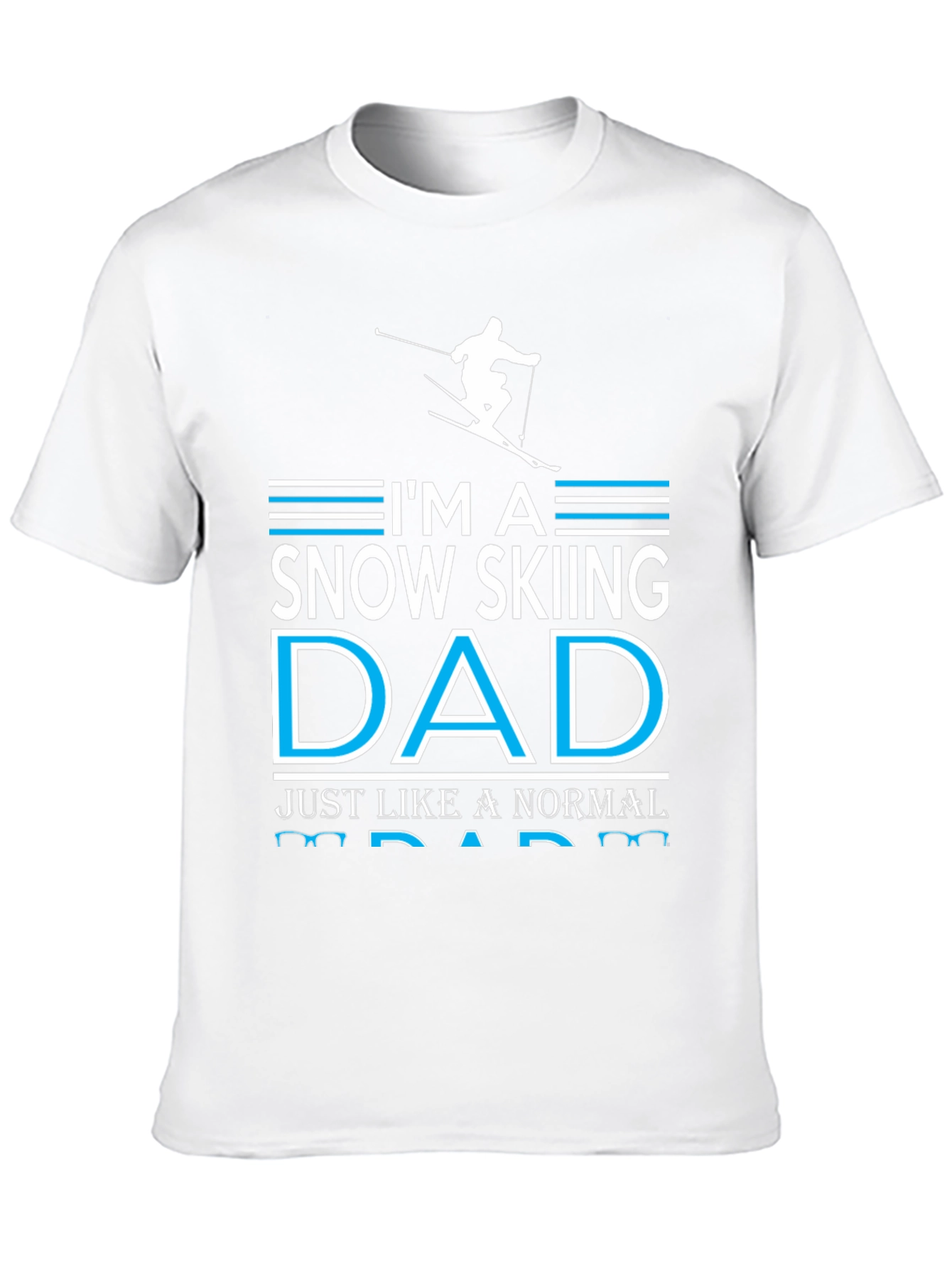 Snow Skiing Dad Graphic T-Shirt