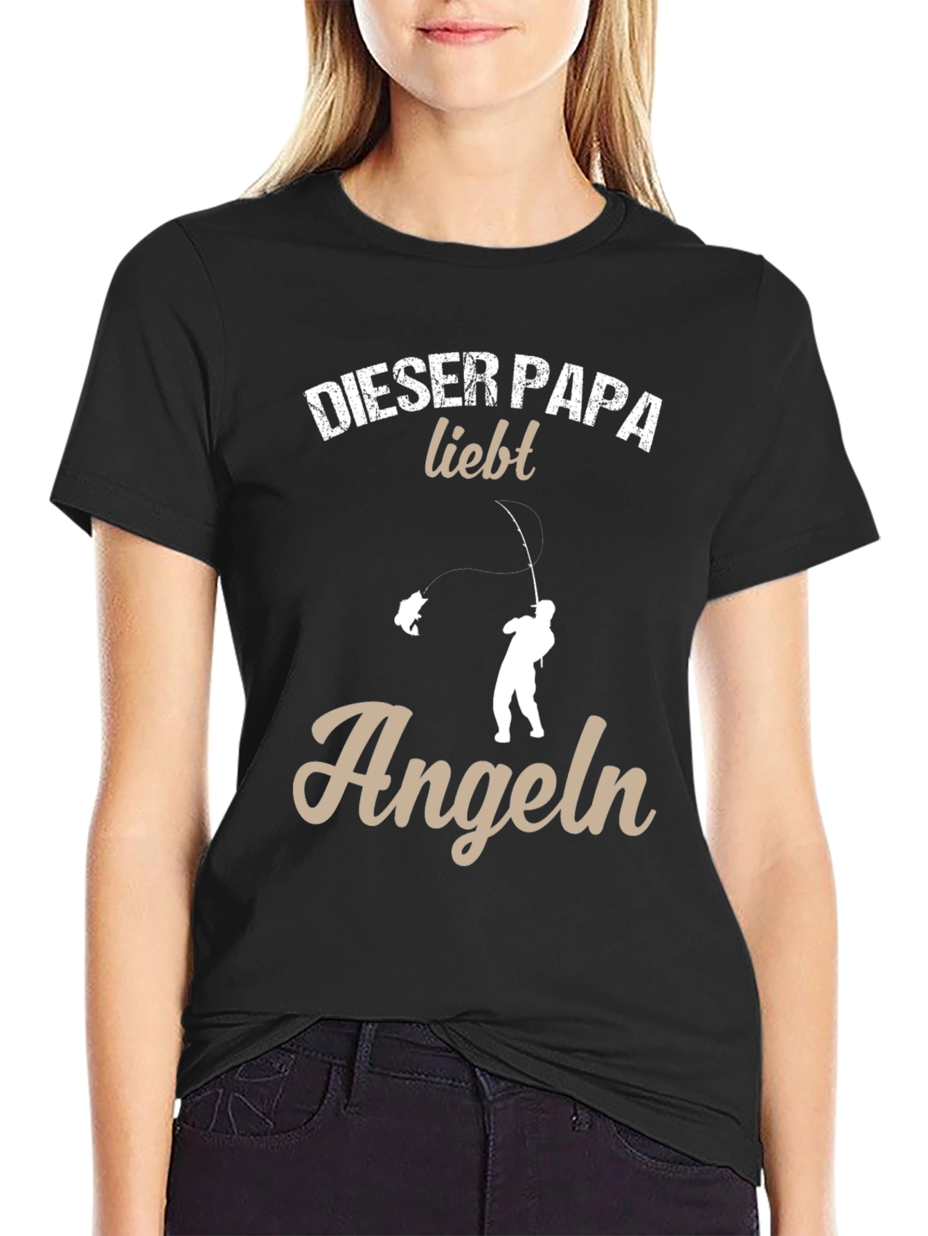 Dieser Papa Liebt Angeln Fishing T-Shirt
