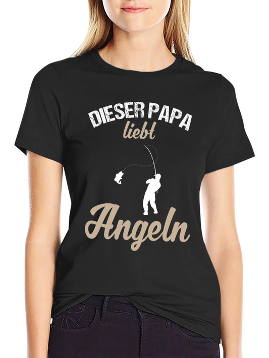 Dieser Papa Liebt Angeln Fishing T-Shirt