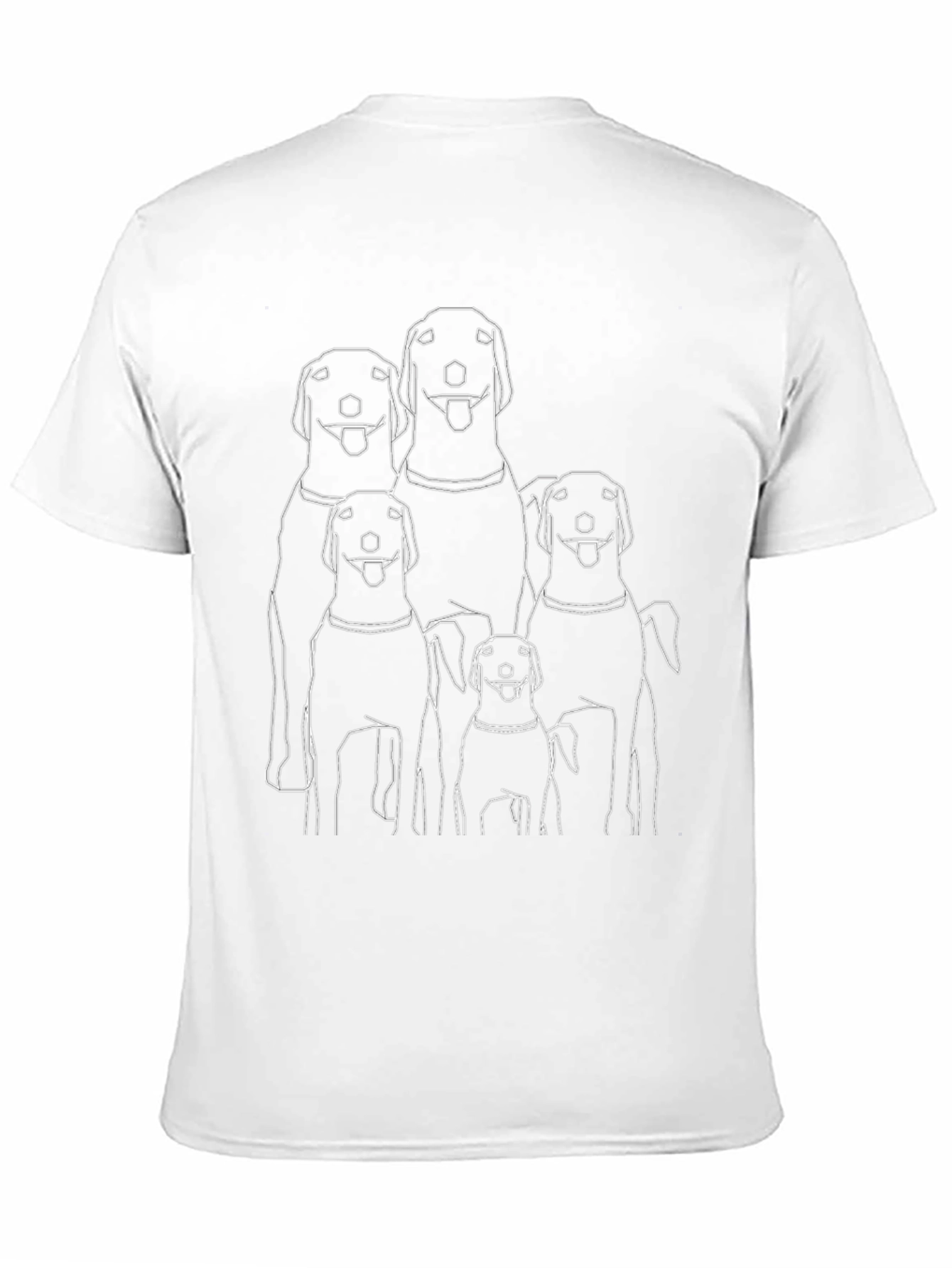 Dog Lover Tee: Family of Labs Graphic T-Shirt