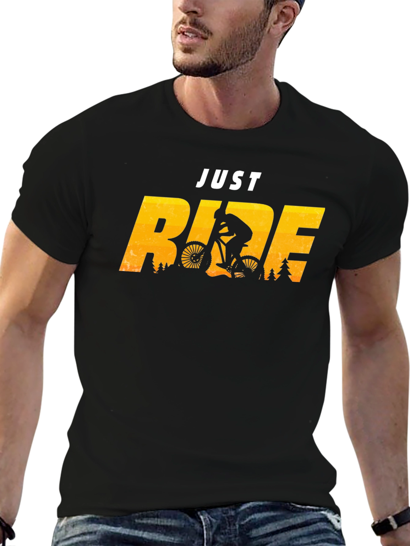 Just Ride T-Shirt - Mountain Biking Design
