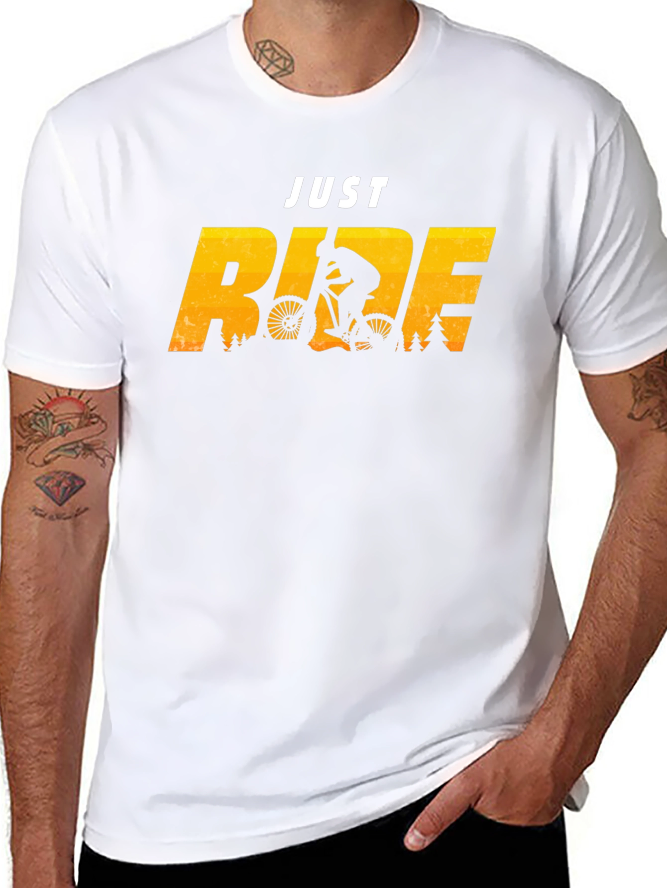 Just Ride T-Shirt - Mountain Biking Design