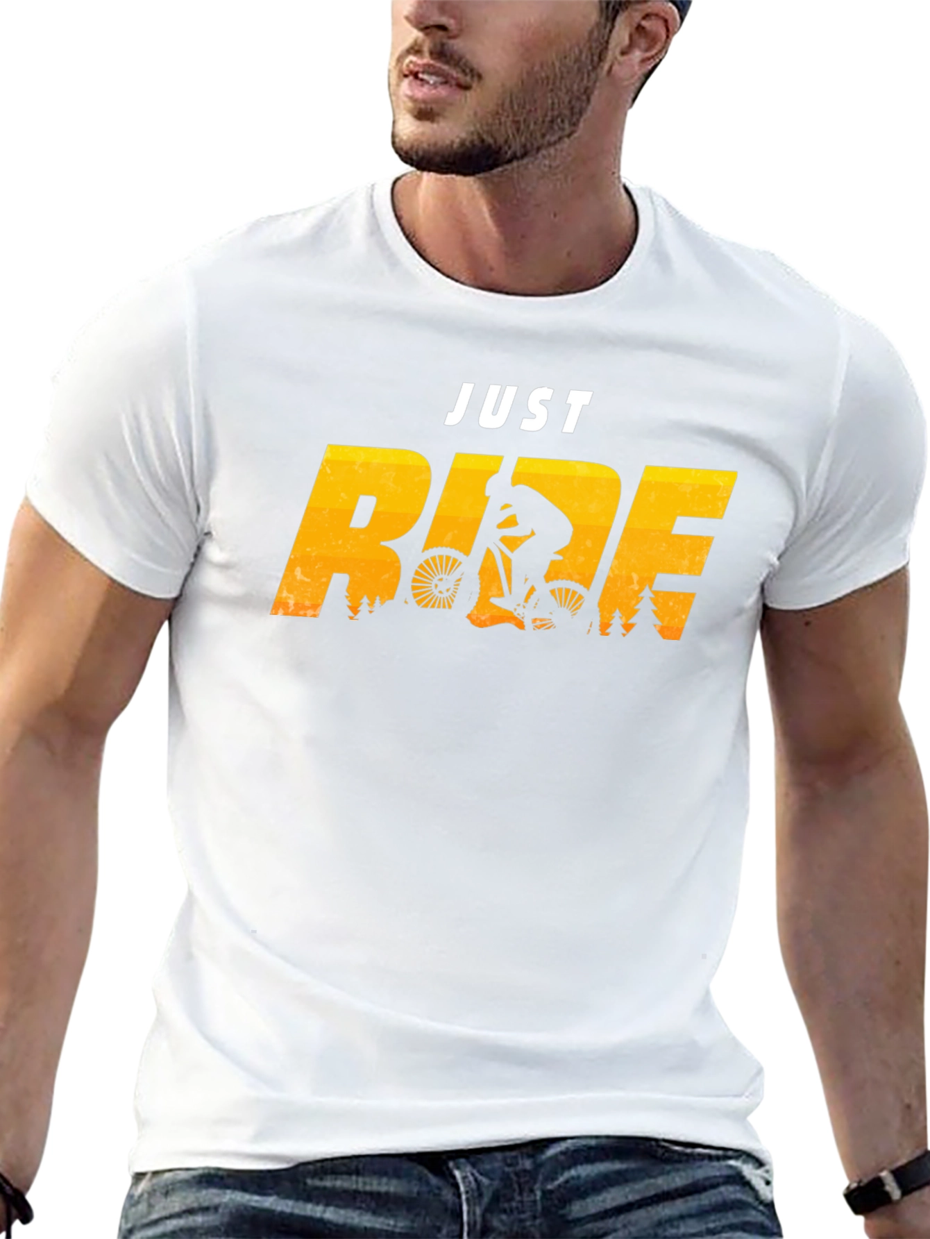 Just Ride T-Shirt - Mountain Biking Design
