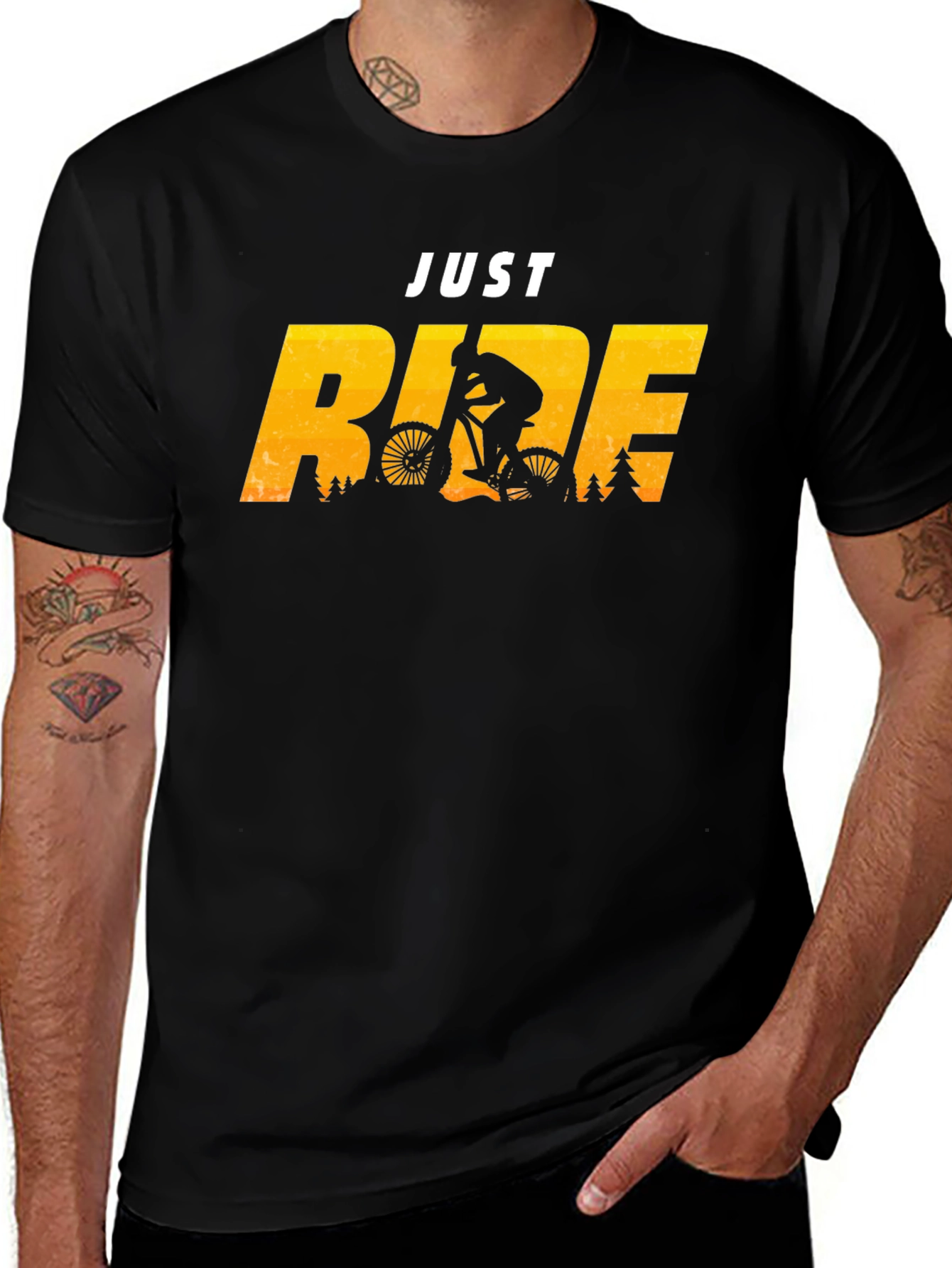 Just Ride T-Shirt - Mountain Biking Design