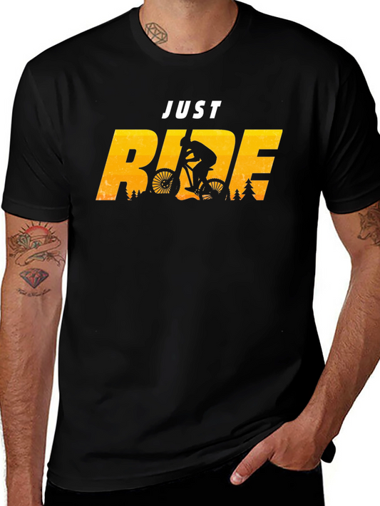 Just Ride T-Shirt - Mountain Biking Design