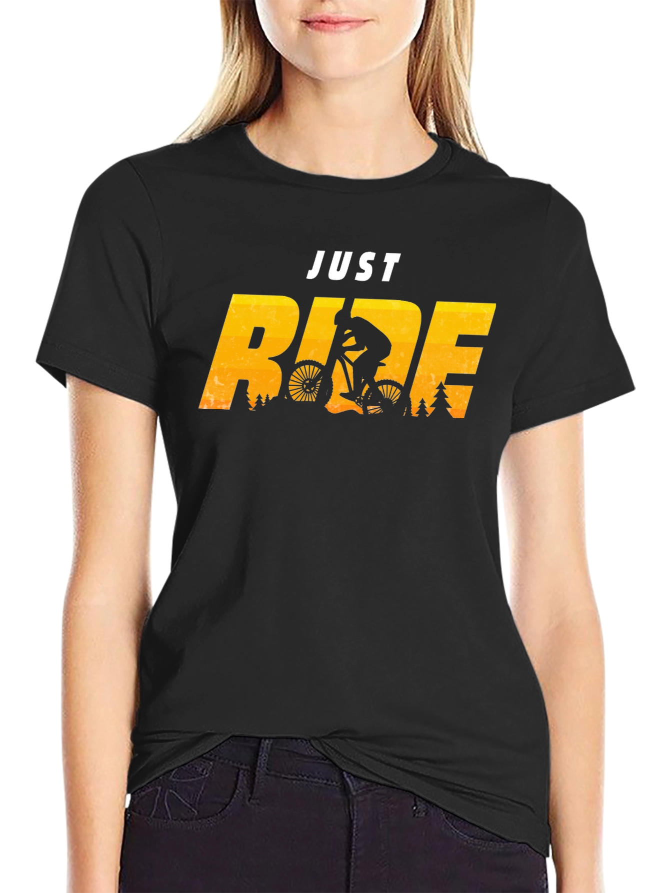Just Ride T-Shirt - Mountain Biking Design