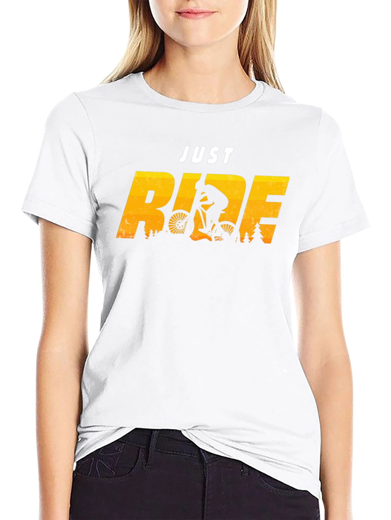 Just Ride T-Shirt - Mountain Biking Design