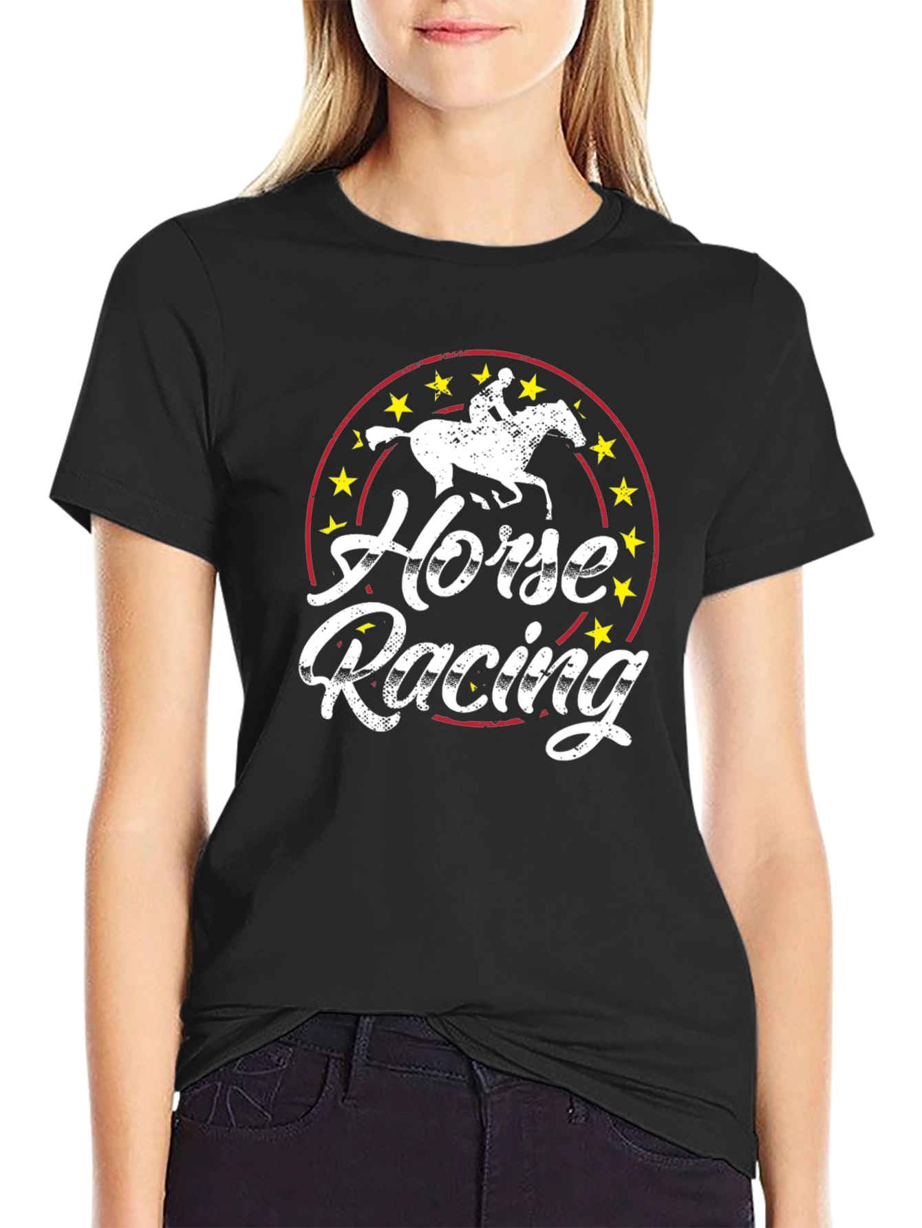 Horse Racing Graphic T-Shirt