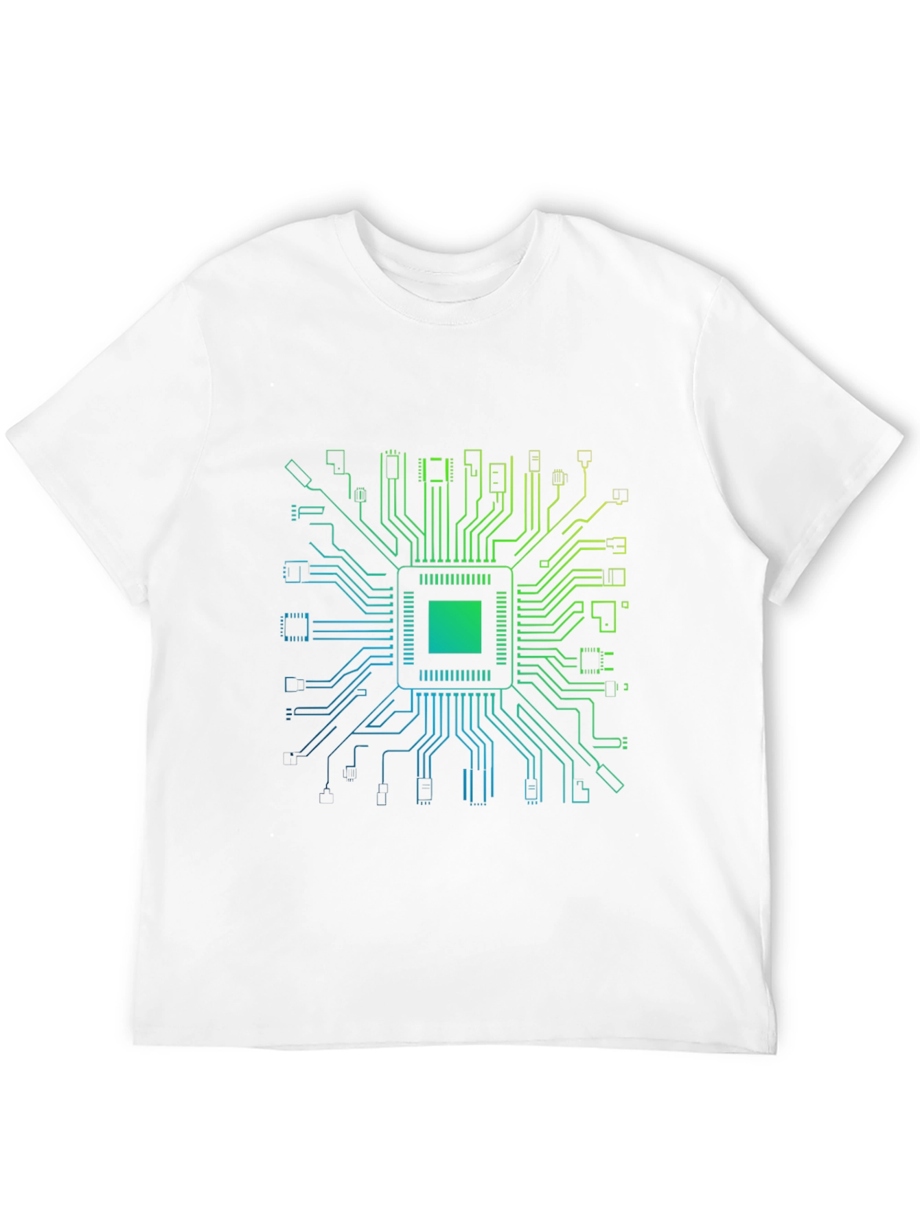 Circuit Board Graphic Black T-Shirt