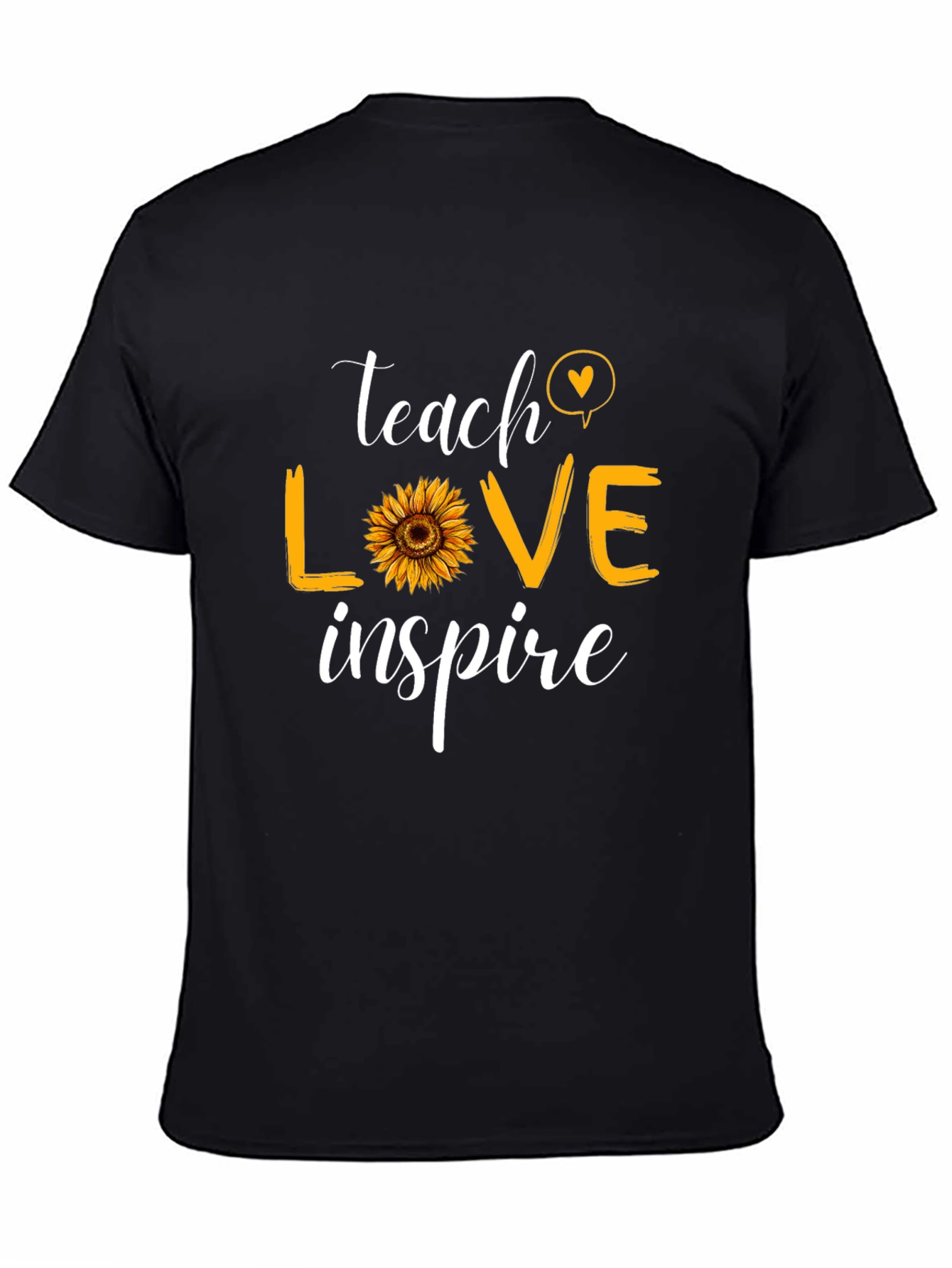 Teach Love Inspire T-Shirt Sunflower Graphic