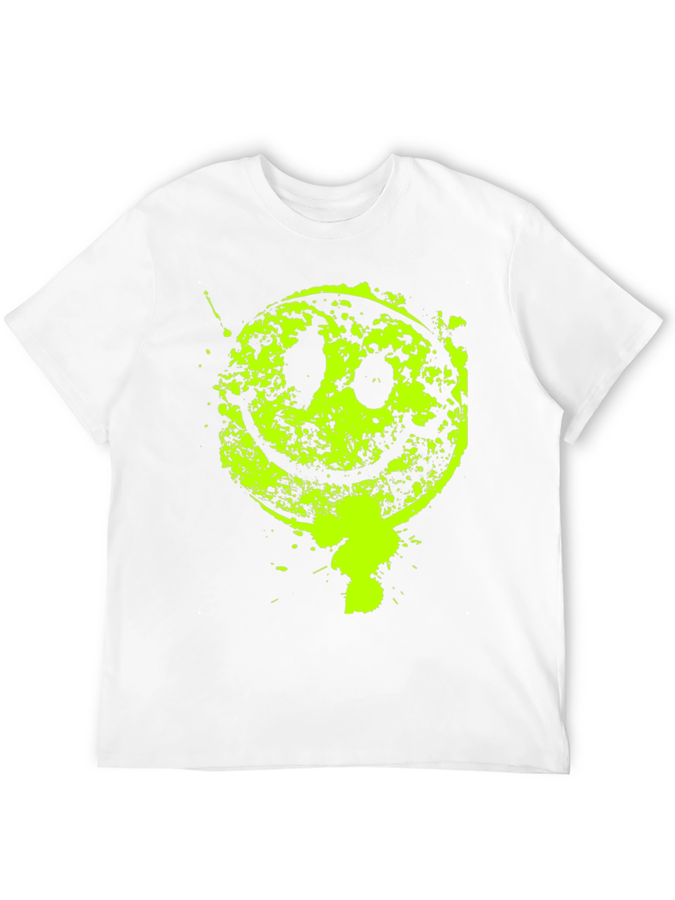 Grunge Smiley Face Graphic T-Shirt