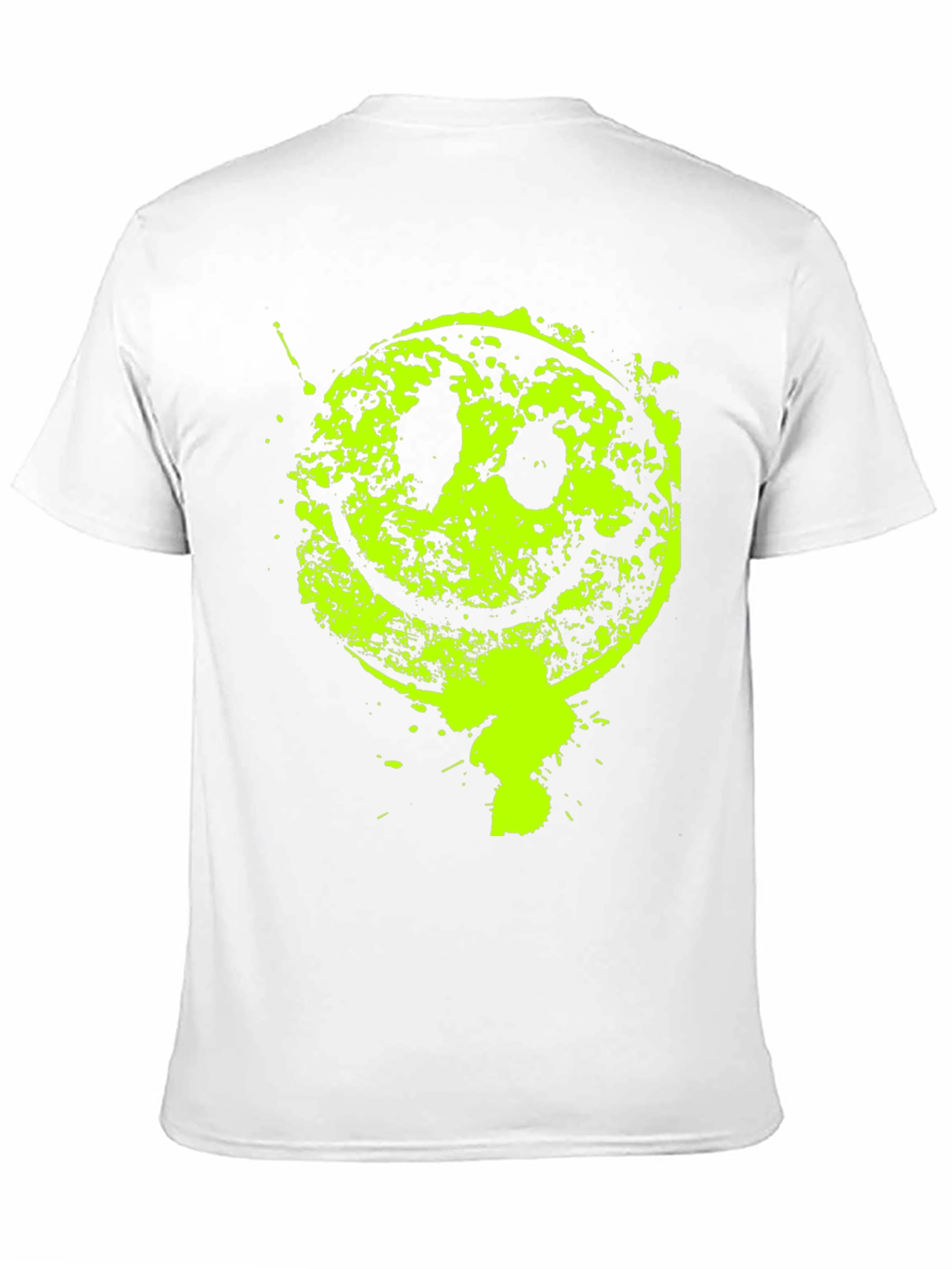 Grunge Smiley Face Graphic T-Shirt