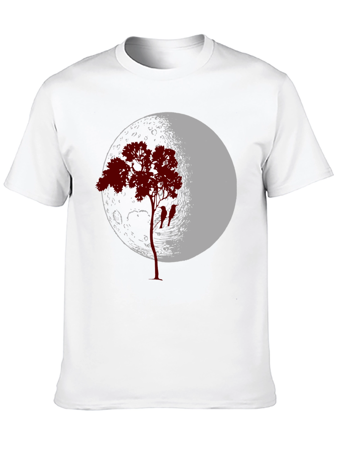 Moon Tree Graphic Tee - Black Cotton Blend